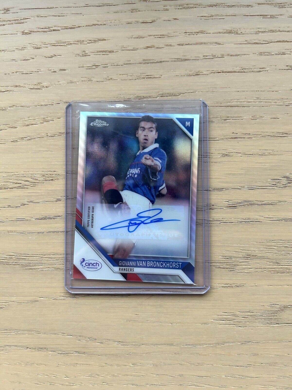 Topps SPFL 21/22 - Giovanni Van Bronckhorst  base refractor Auto Card Rangers for sale on Ebay