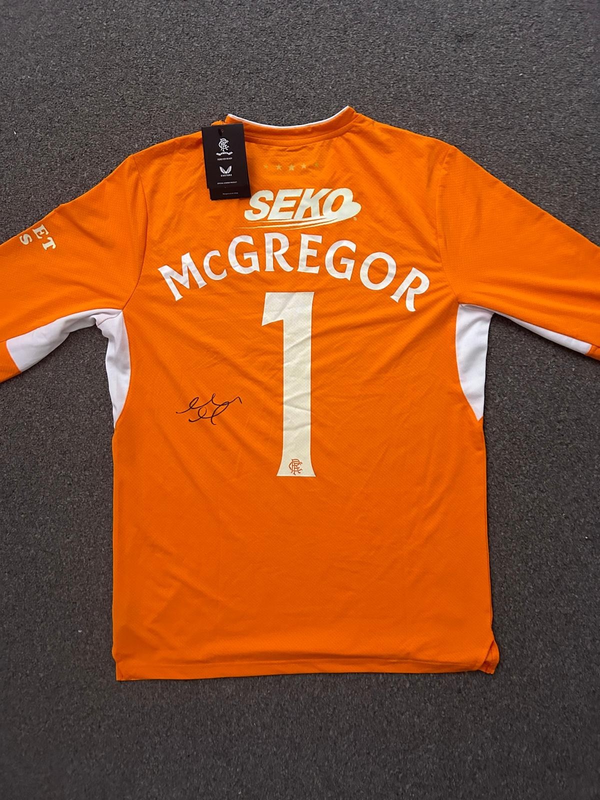 ALLAN MCGREGOR SIGNED RANGERS GOALKEEPER SHIRT WITH PROOF for sale on Ebay