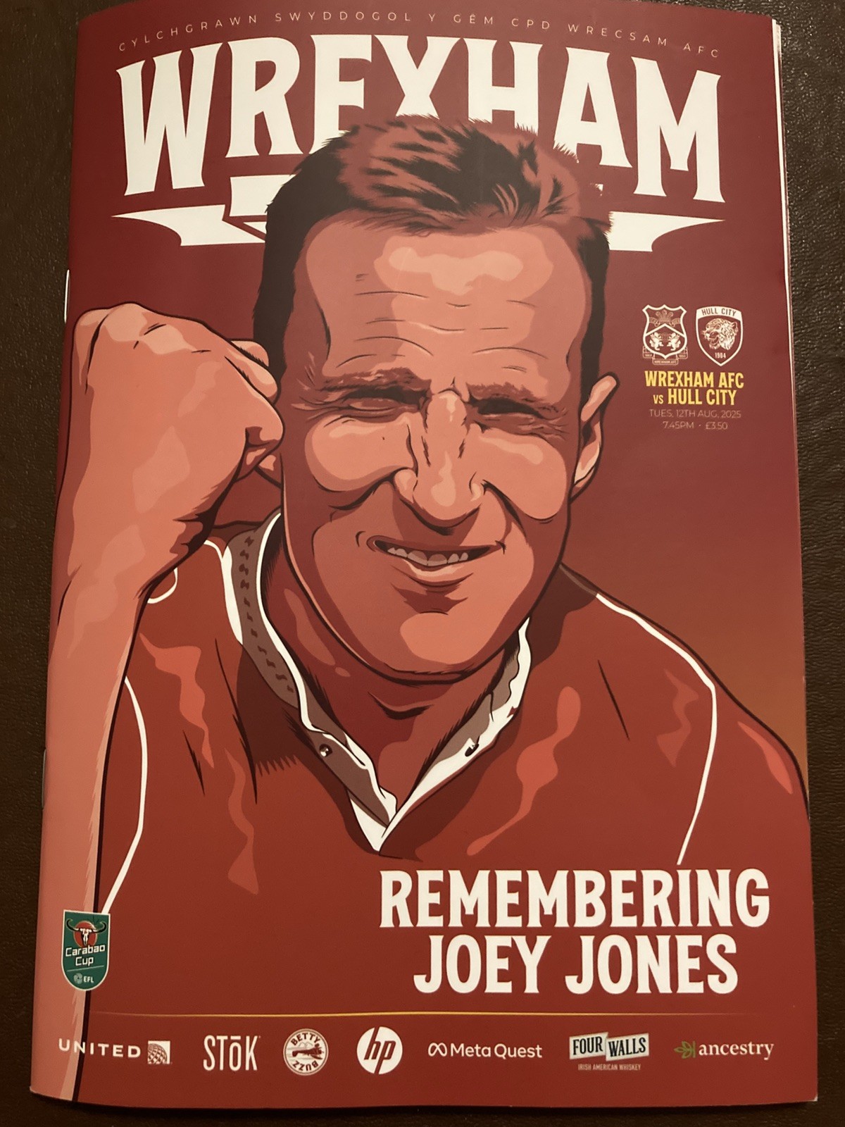 Wrexham v. Hull City Carabao Cup Round one 12th August 2025 for sale on Ebay