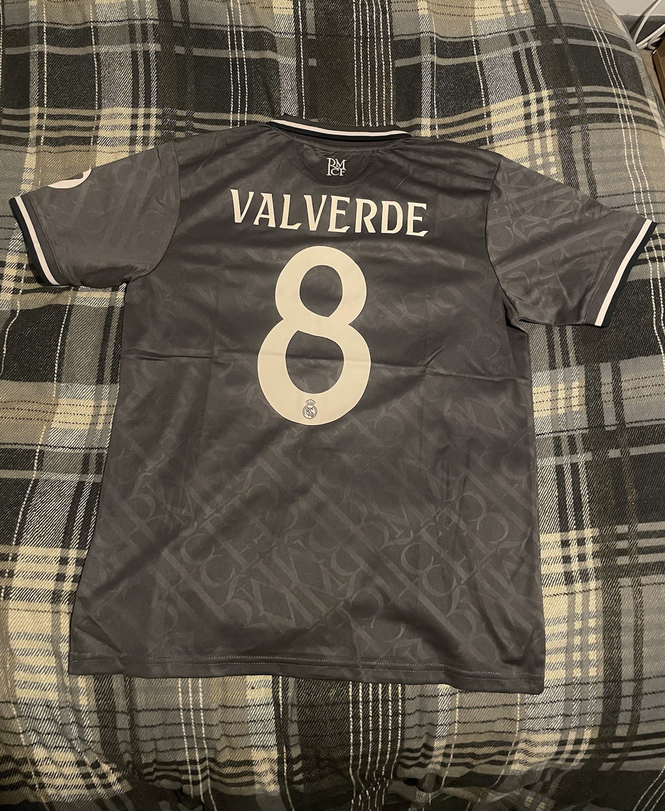8 Federico Valverde Real Madrid Football Shirt Grey Third 24/25 Size Medium BNWT for sale on Ebay