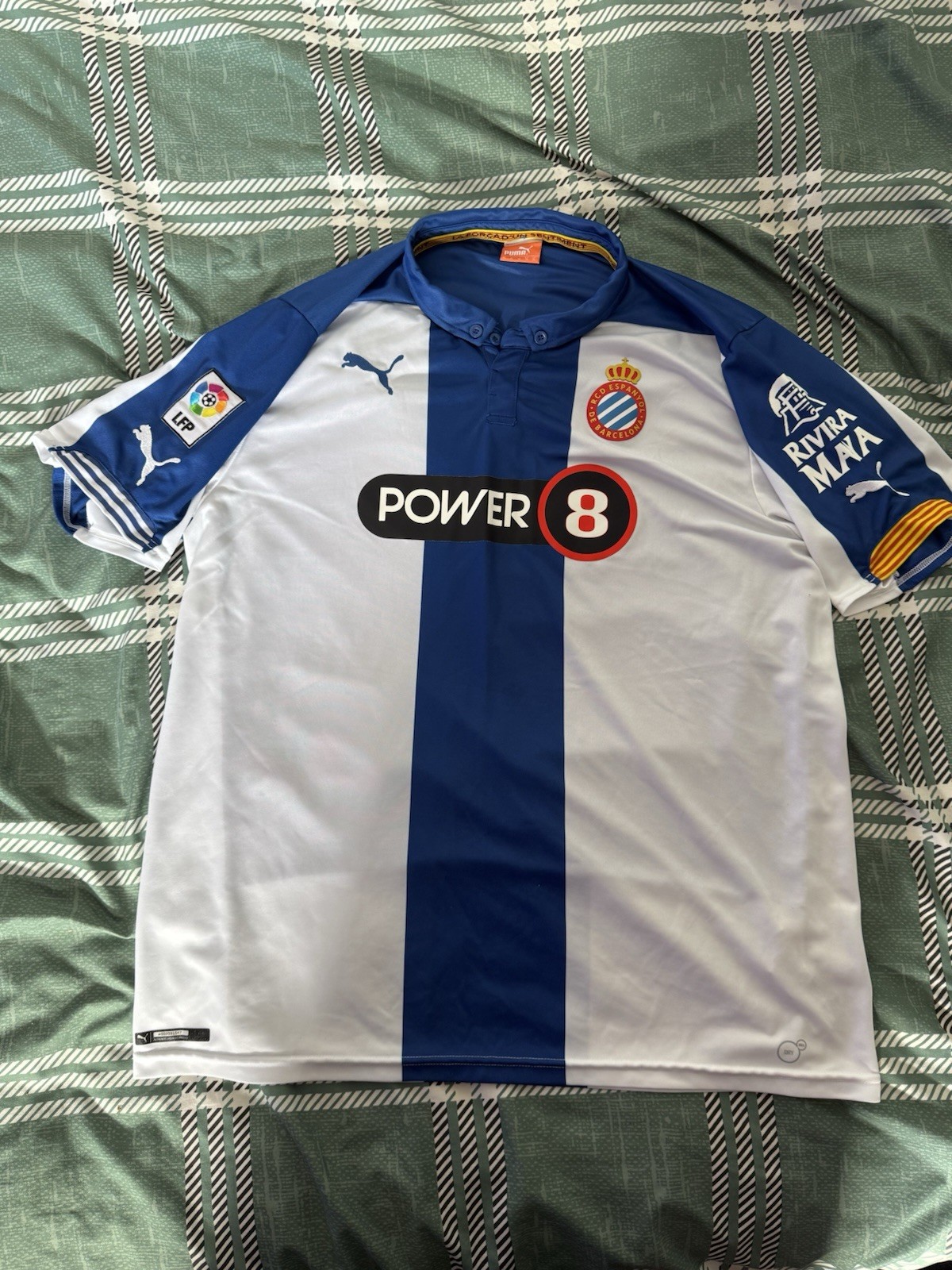 Authentic RCD Espanyol 2014/15 Home Shirt Men’s XL Excellent Condition for sale on Ebay