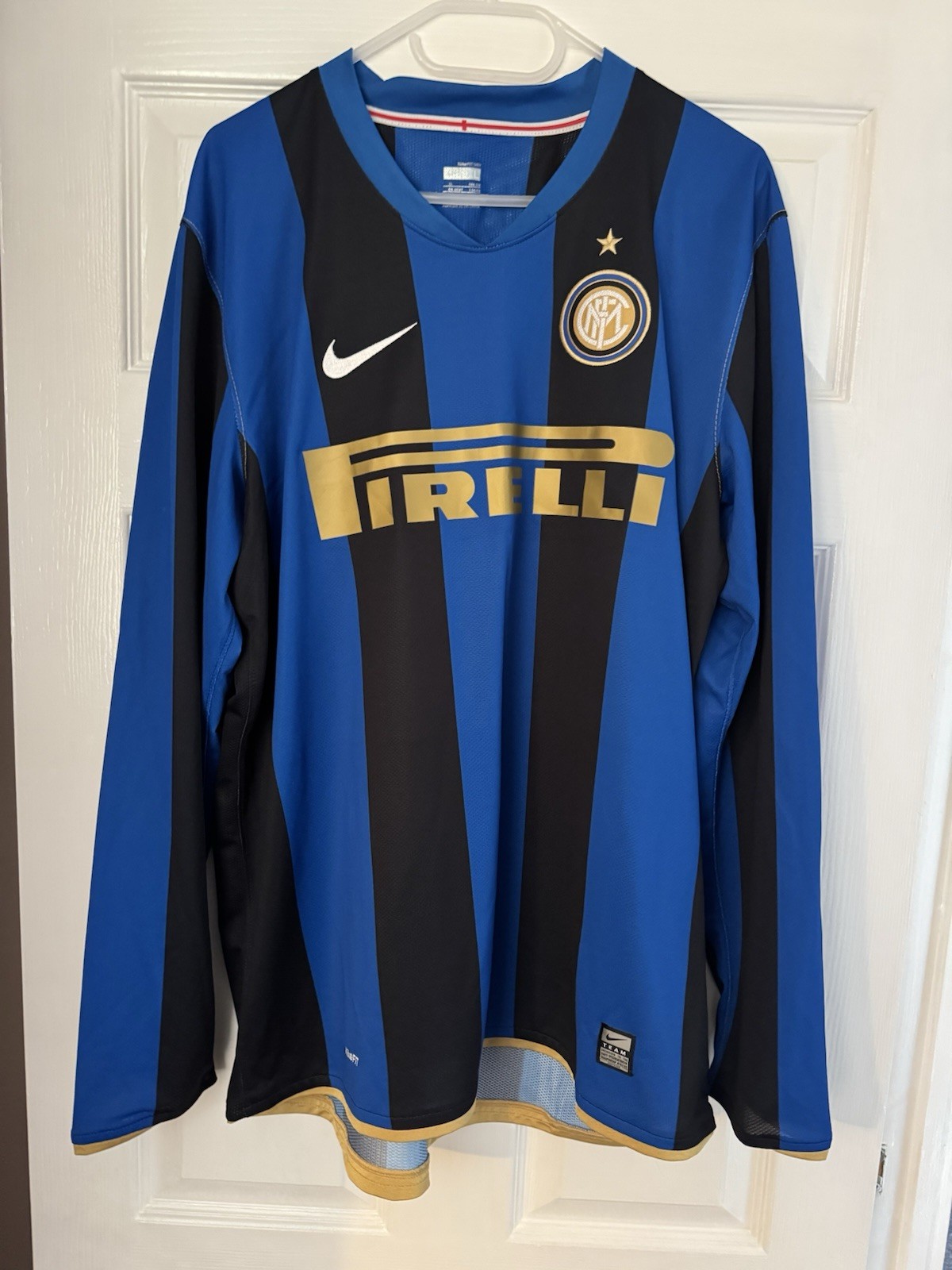 Inter Milan Home Shirt Long Sleeved Mens XL for sale on Ebay