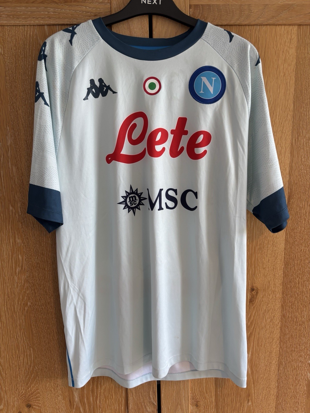 Napoli Away Shirt 2020/21 Kappa Large Authentic  for sale on Ebay