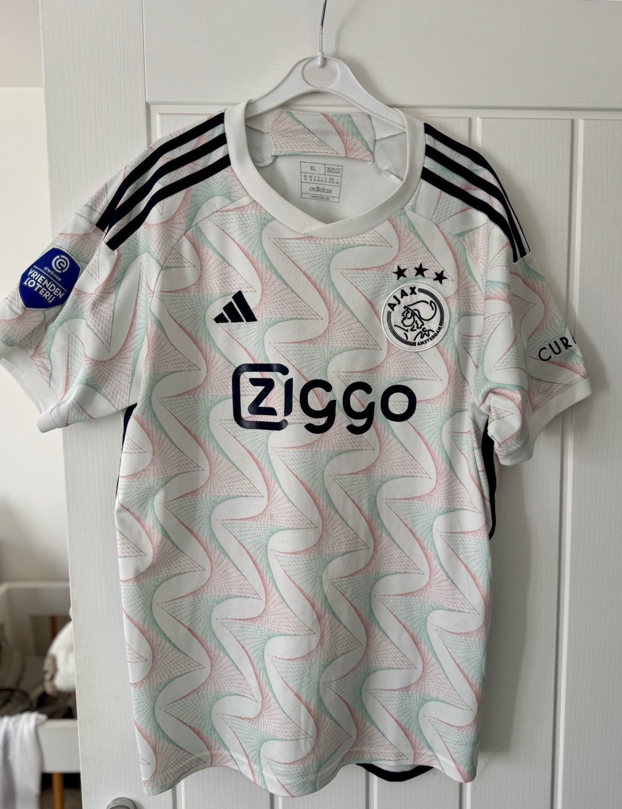 Ajax Amsterdam Away Shirt 2022/23 – Adidas – Ziggo – Eredivisie Patch – Size XL for sale on Ebay