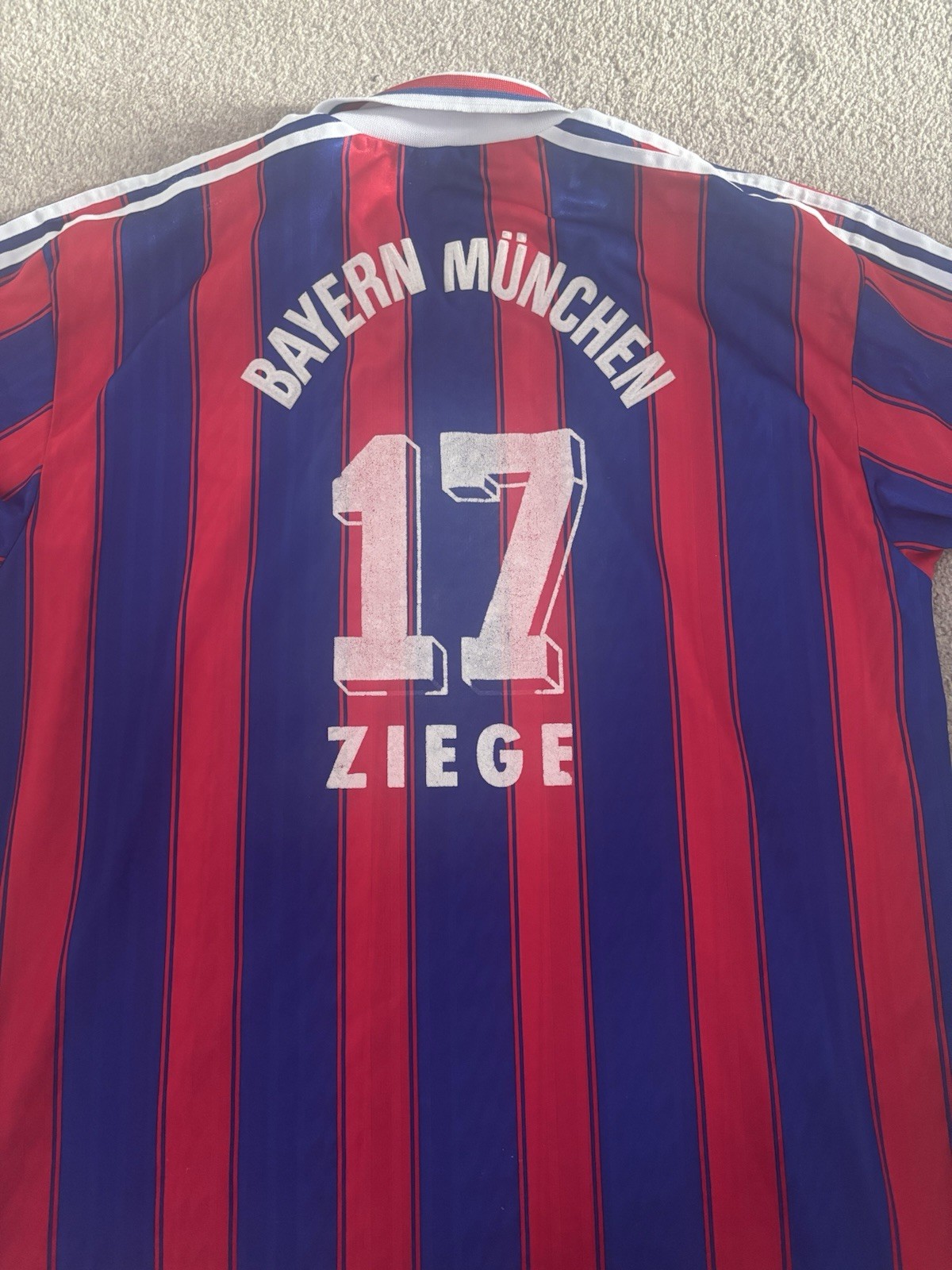 Bayern Munich OPEL Football Shirt XXL #17 ZIEGE Genuine Adidas VTG for sale on Ebay