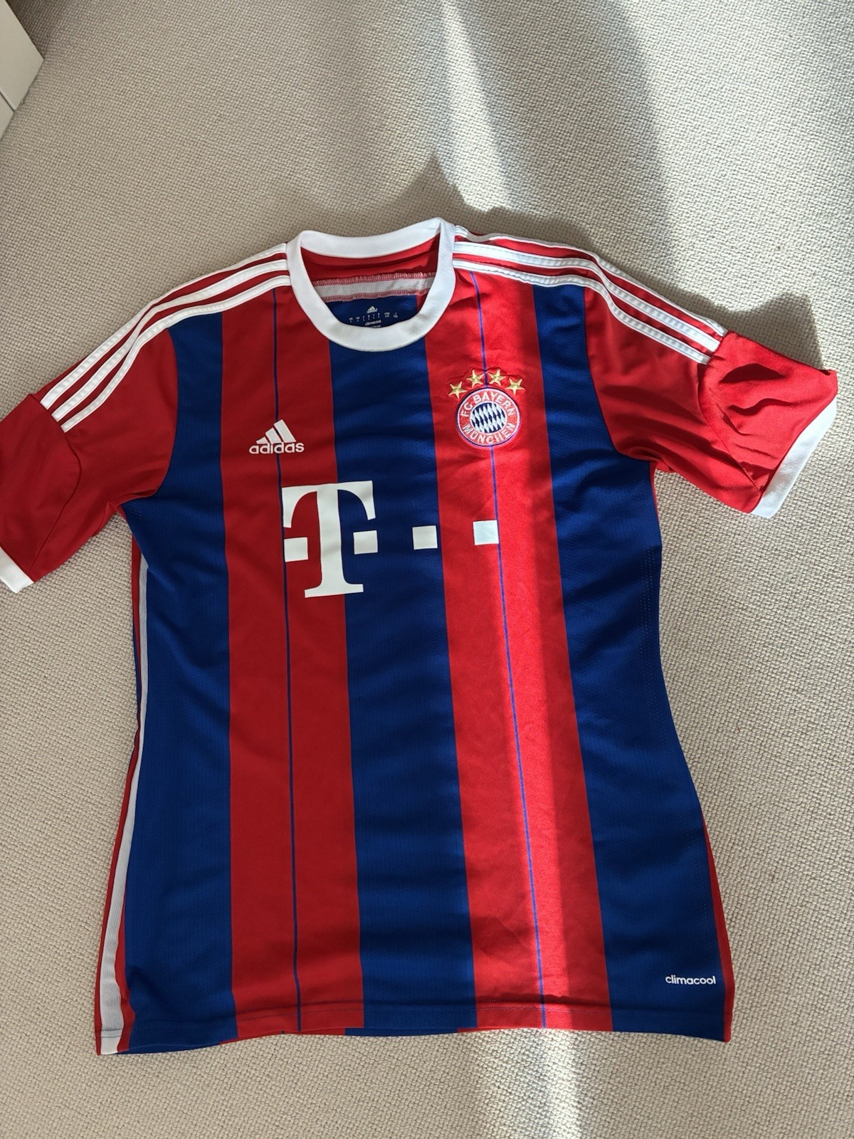 BAYERN MUNICH 2014 2015 HOME FOOTBALL SHIRT #10 Robben ADIDAS JERSEY SIZE L for sale on Ebay