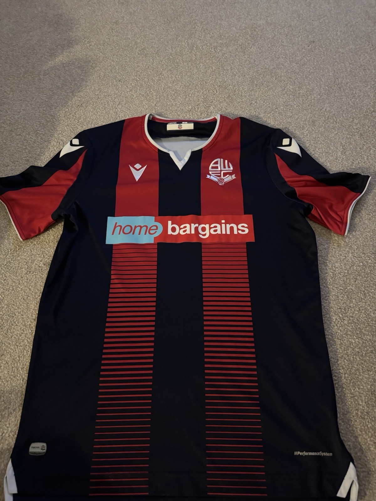 Bolton Wanderers Away Shirt 2020/21 Size L Macron Excellent Condition for sale on Ebay