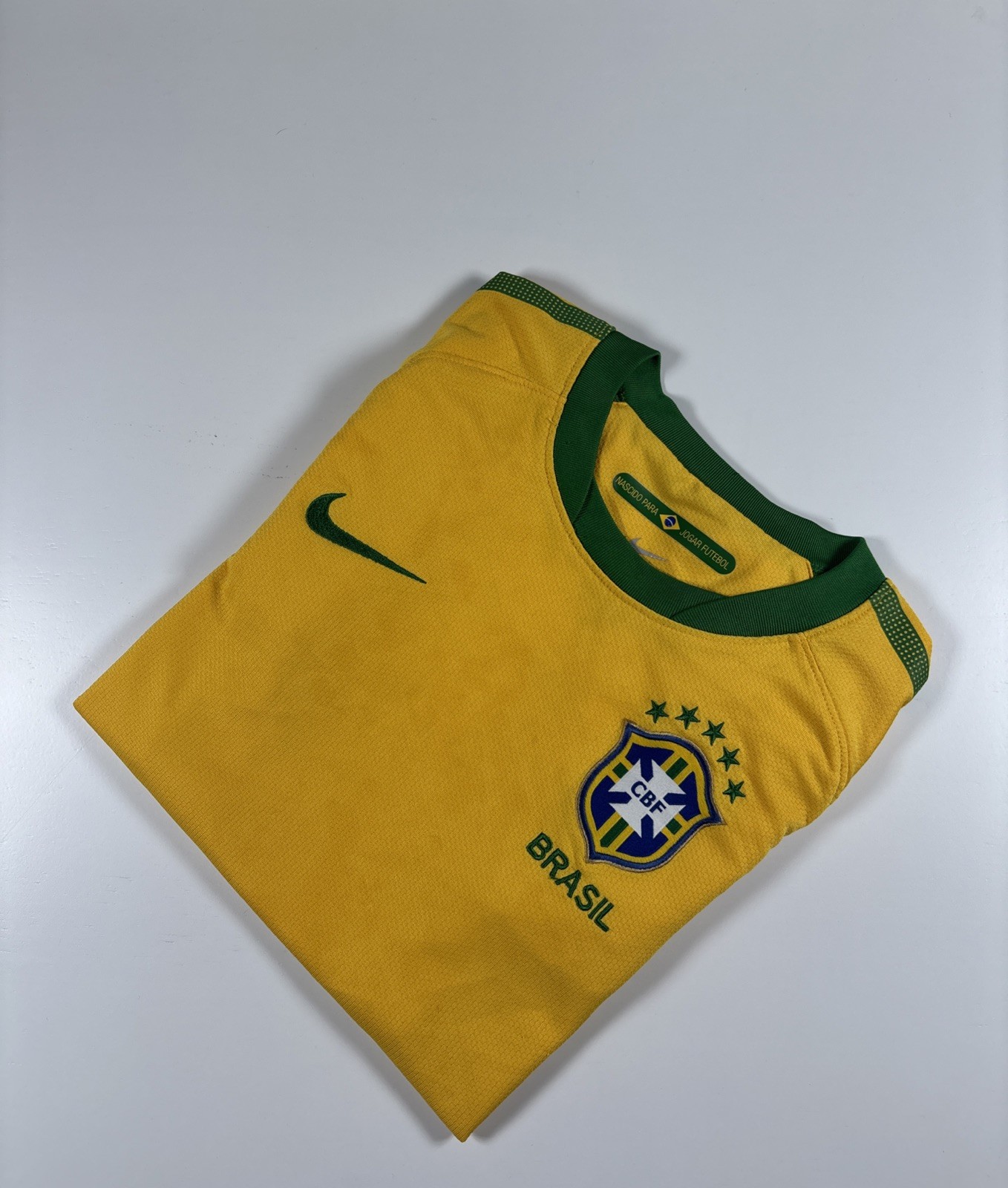 Authentic Nike Brasil 2010/11 Home Shirt. Size Medium Boys. for sale on Ebay