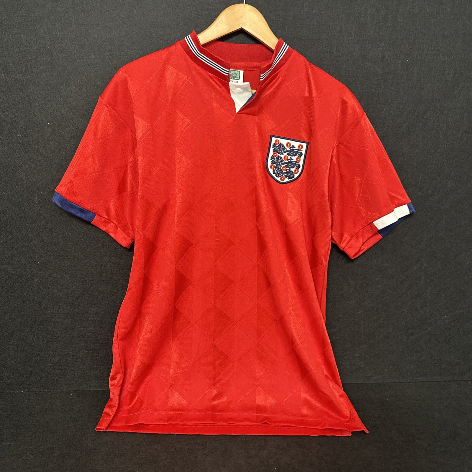 Score Draw England Football Shirt 1989 Retro Medium t3081 for sale on Ebay