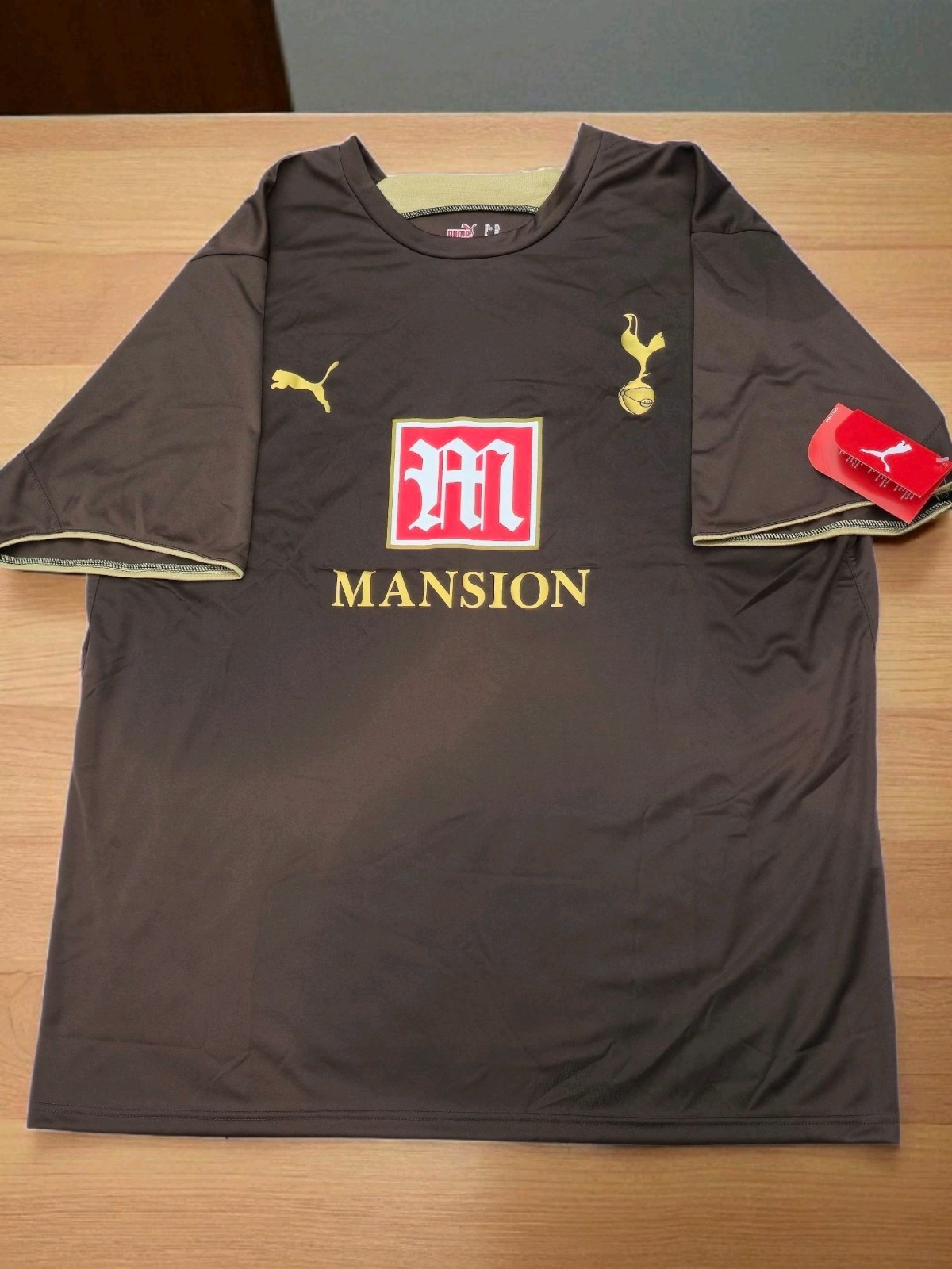 Tottenham Hotspur Spurs Puma 2006/2007 Euro 3rd Kit Brown Shirt - BNWT - Size XL for sale on Ebay