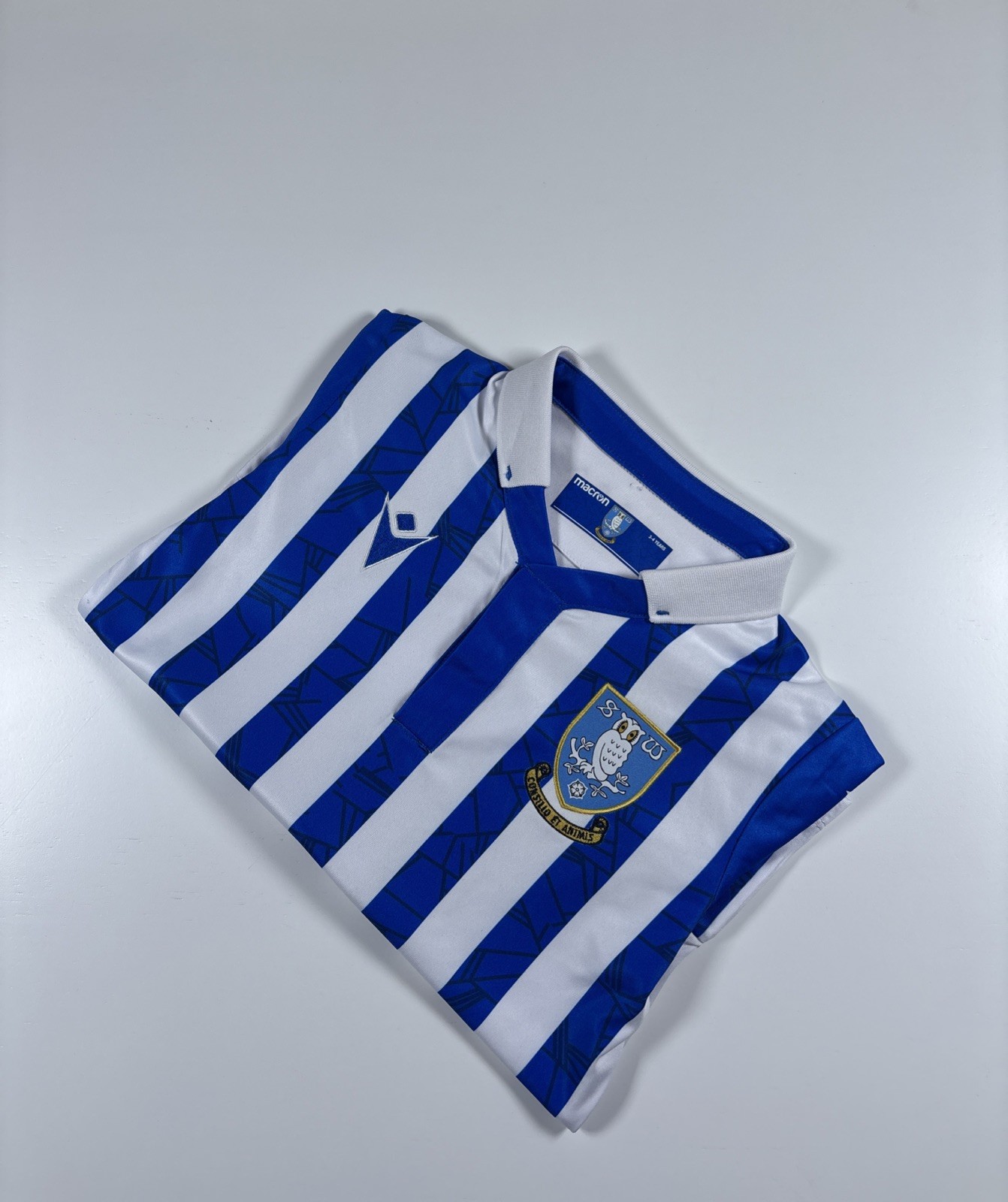 Authentic Macron Sheffield Wednesday 2021/22 Home Shirt.“Byers 14”. Size 3-4 Yrs for sale on Ebay