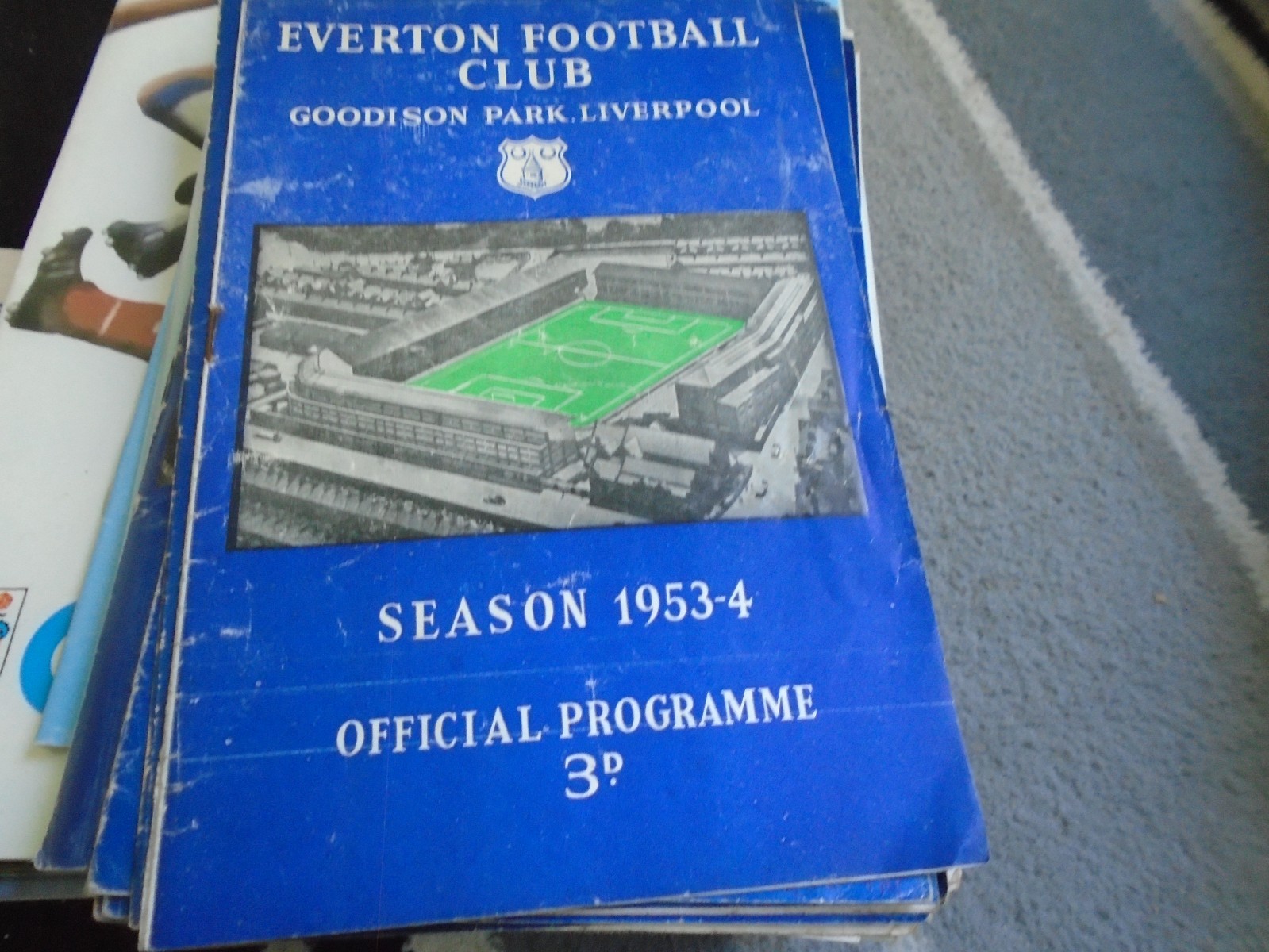EVERTON V NOTTS COUNTY 1953-4 FA CUP for sale on Ebay