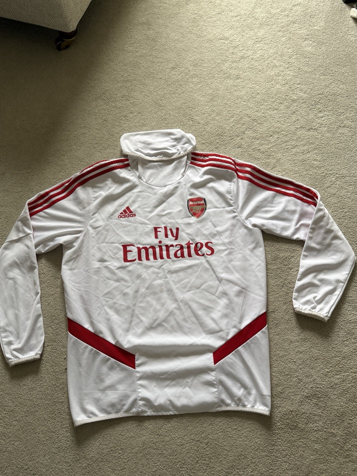 Arsenal - 2019/20 Authentic Adidas Training Turtleneck Football Jumper - Large for sale on Ebay