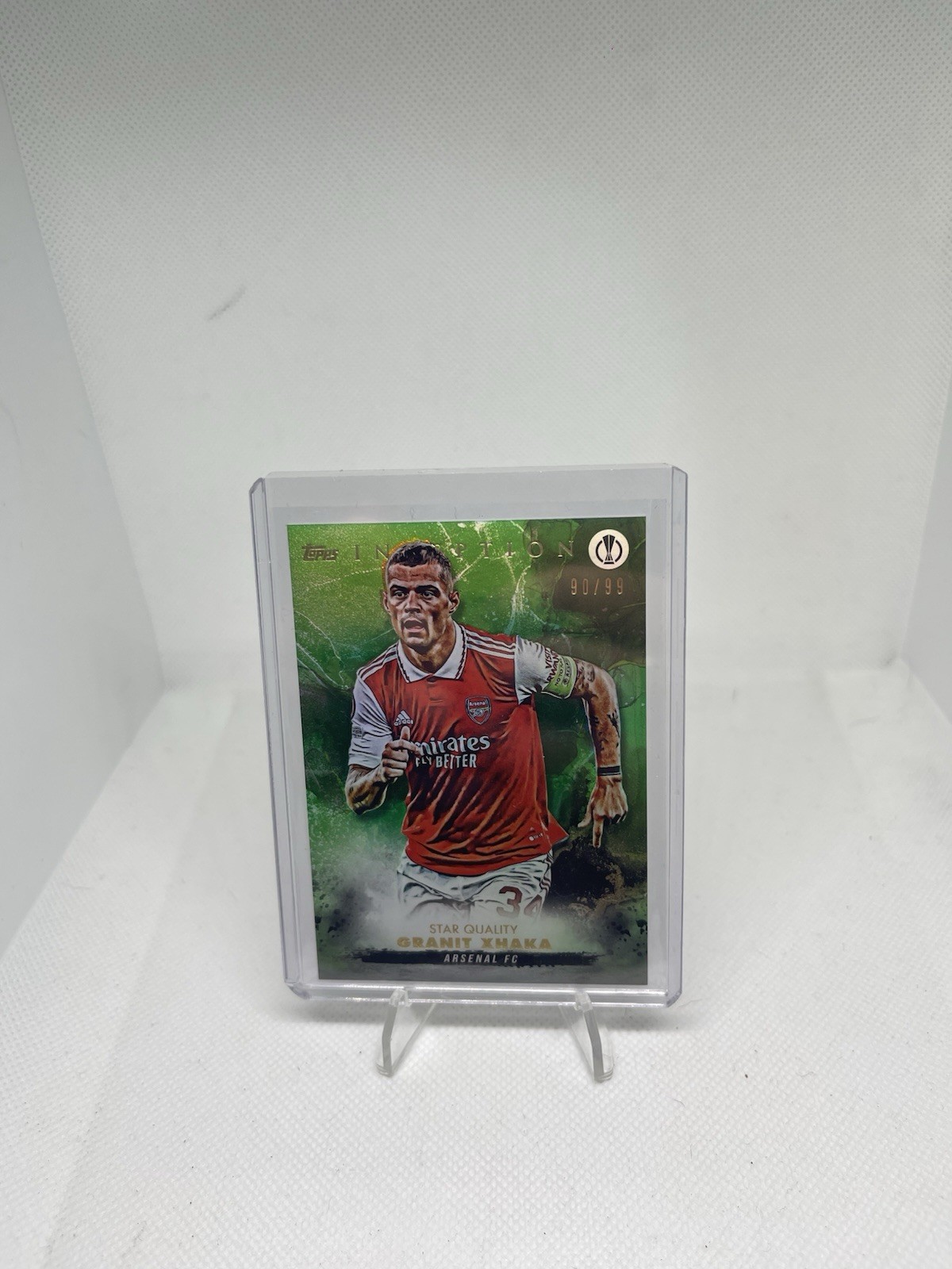 TOPPS INCEPTION 2022-23 GRANIT XHAKA /99 ARSENAL for sale on Ebay