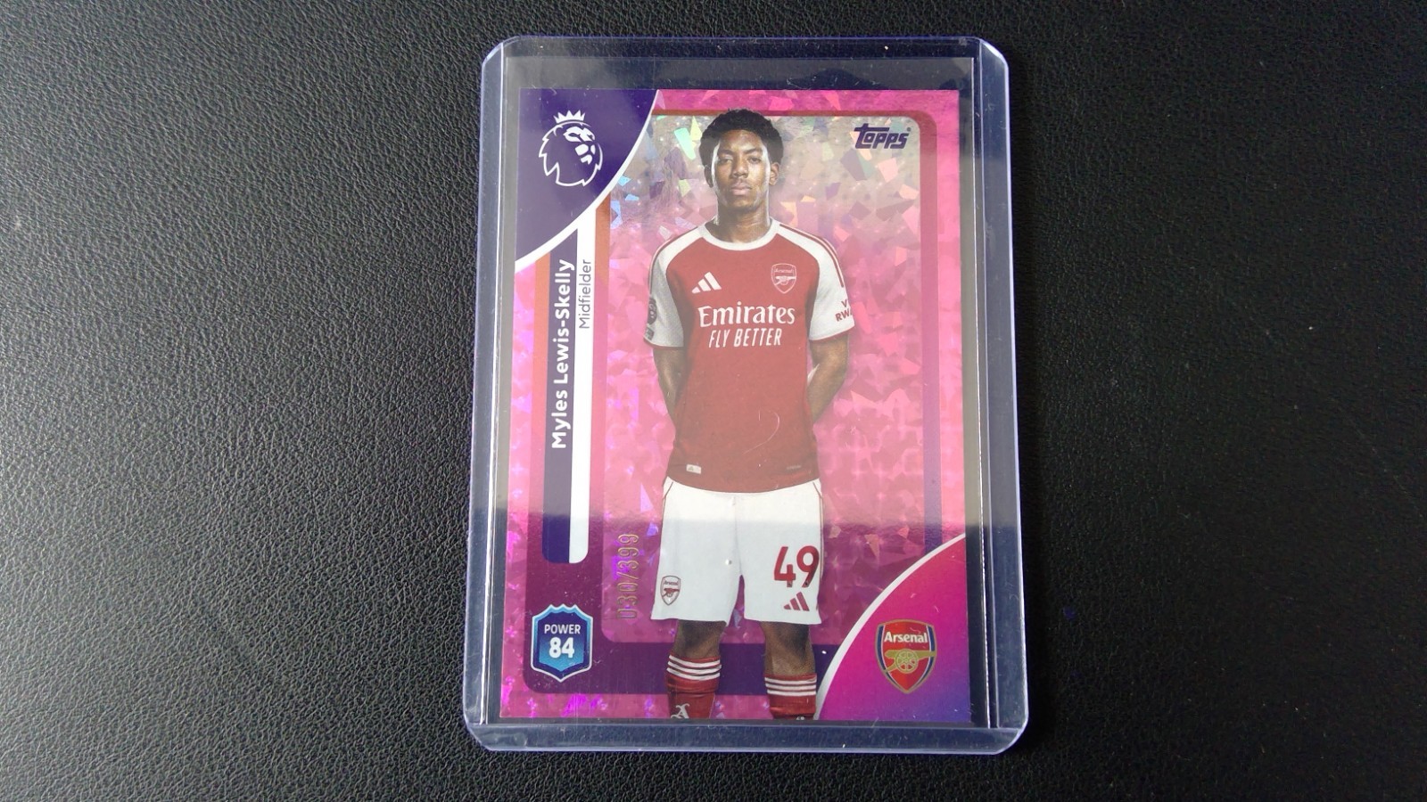 2025 Topps Premier L Myles Lewis-Skelly /399 Pink Diamond Arsenal for sale on Ebay