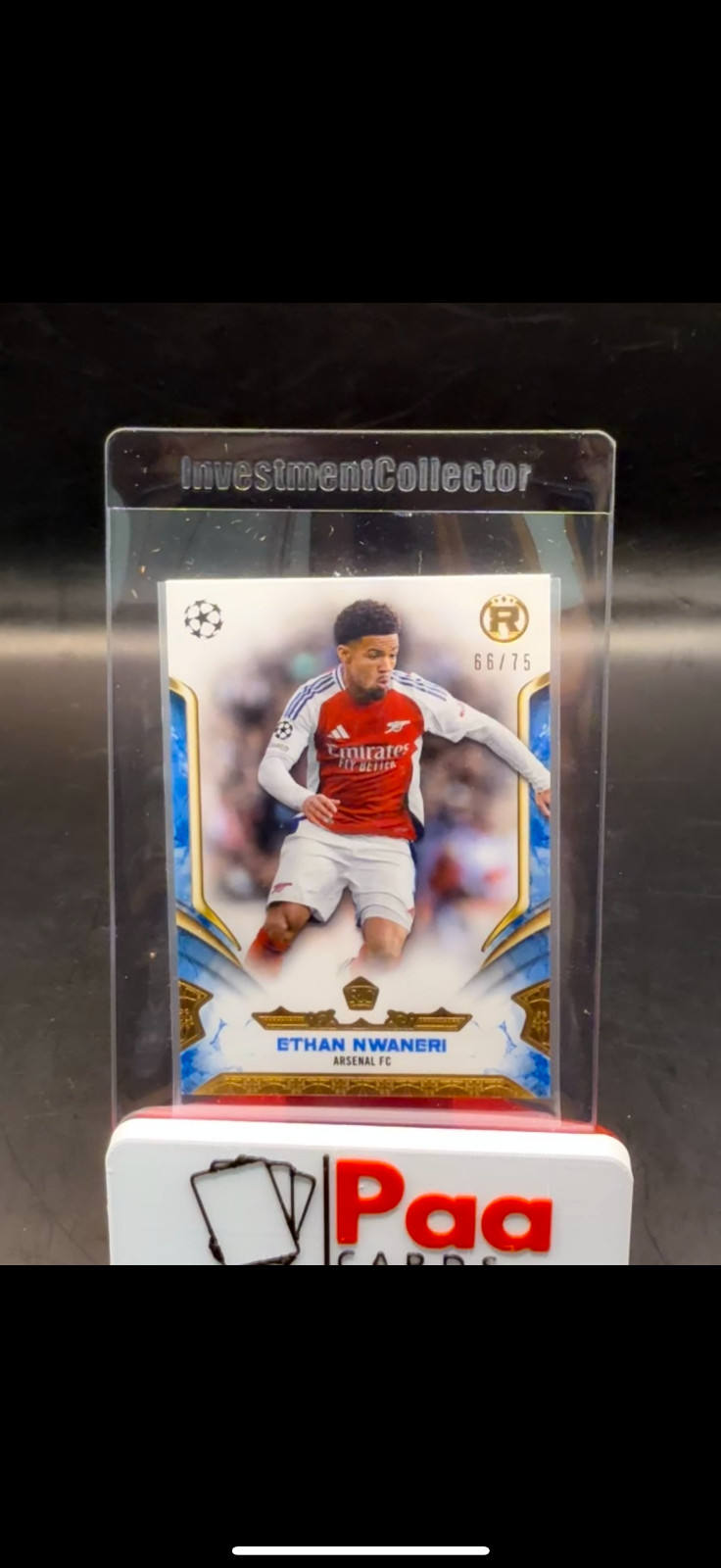 Topps - Reverence - Arsenal FC - Ethan Nwaneri /75 - Rookie - for sale on Ebay