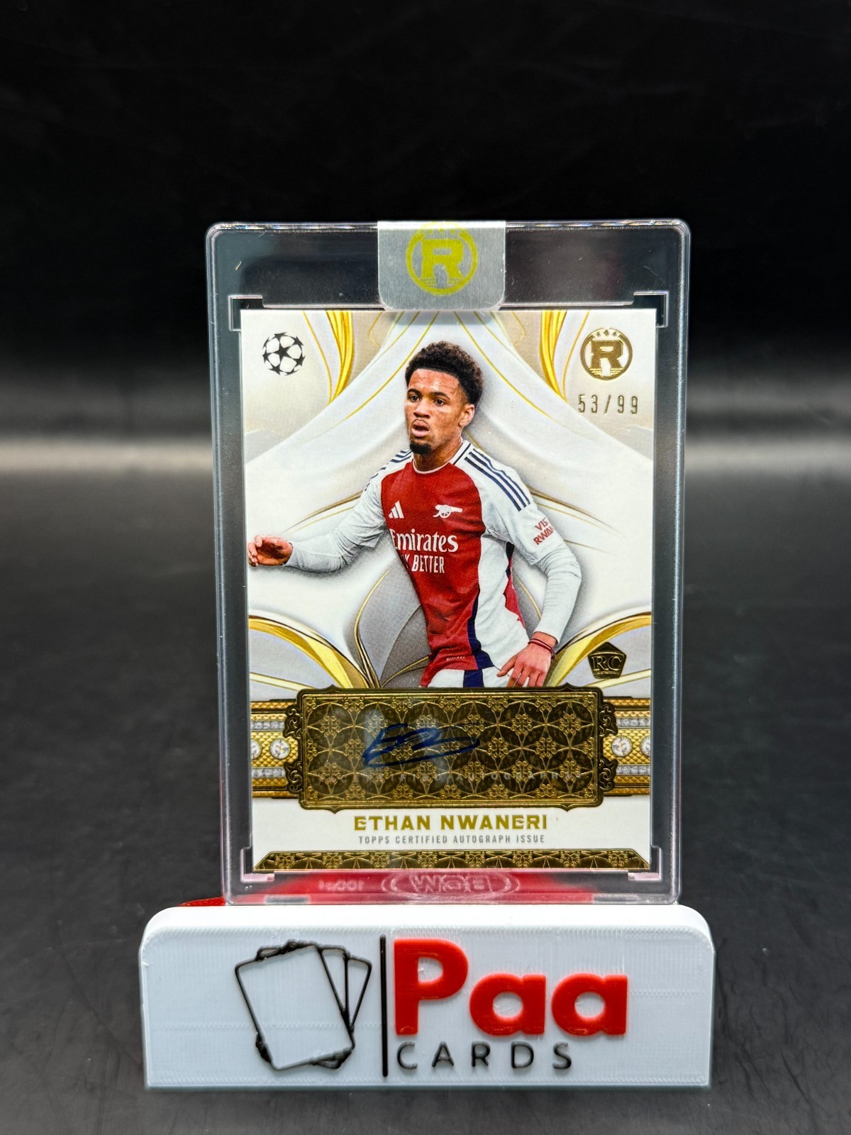 Topps - Reverence - Auto - Arsenal FC - Ethan Nwaneri /99 - Rookie for sale on Ebay