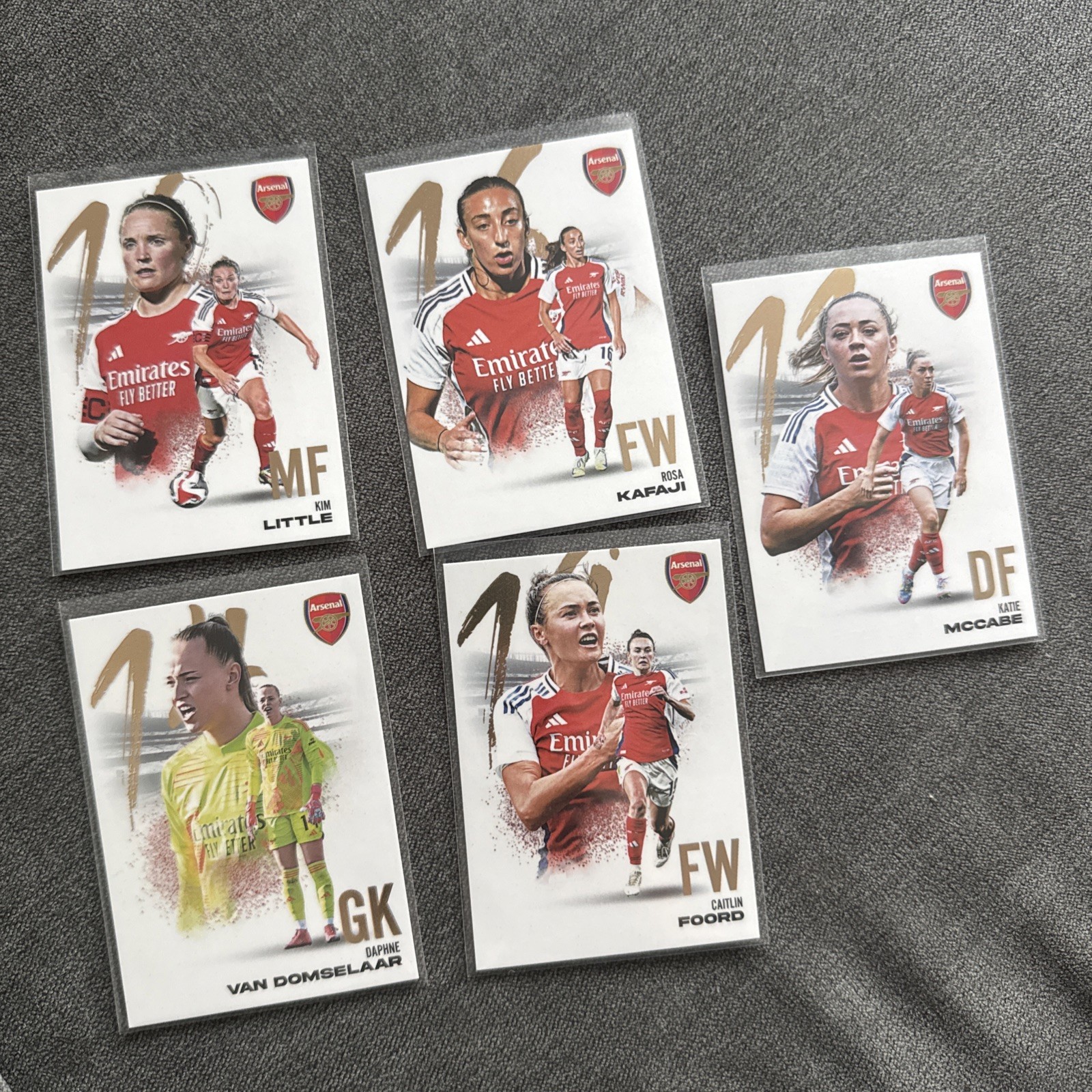 Arsenal Futera Arsenal Womens 5 Card Bundle for sale on Ebay