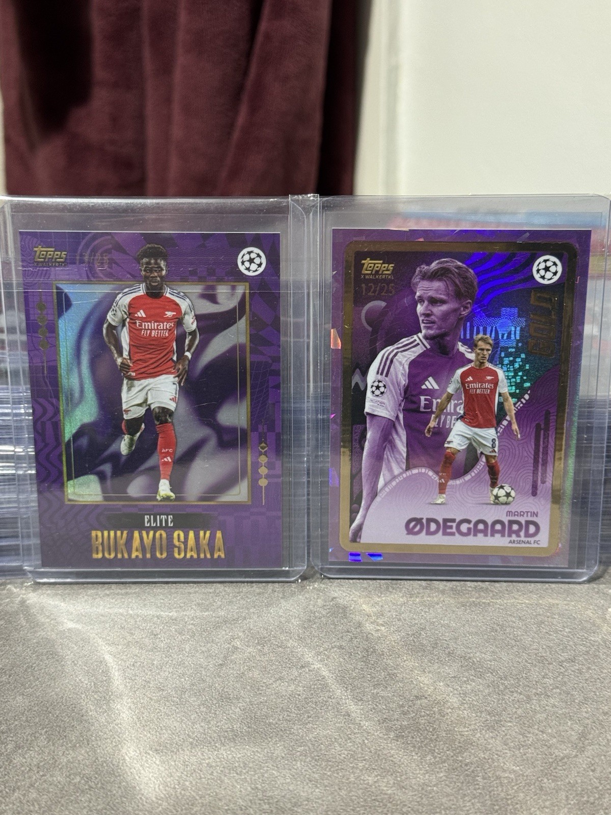 2024-25 Topps UCC Gold Bukayo Saka /25 & Martin Odegaard /25 - Arsenal for sale on Ebay