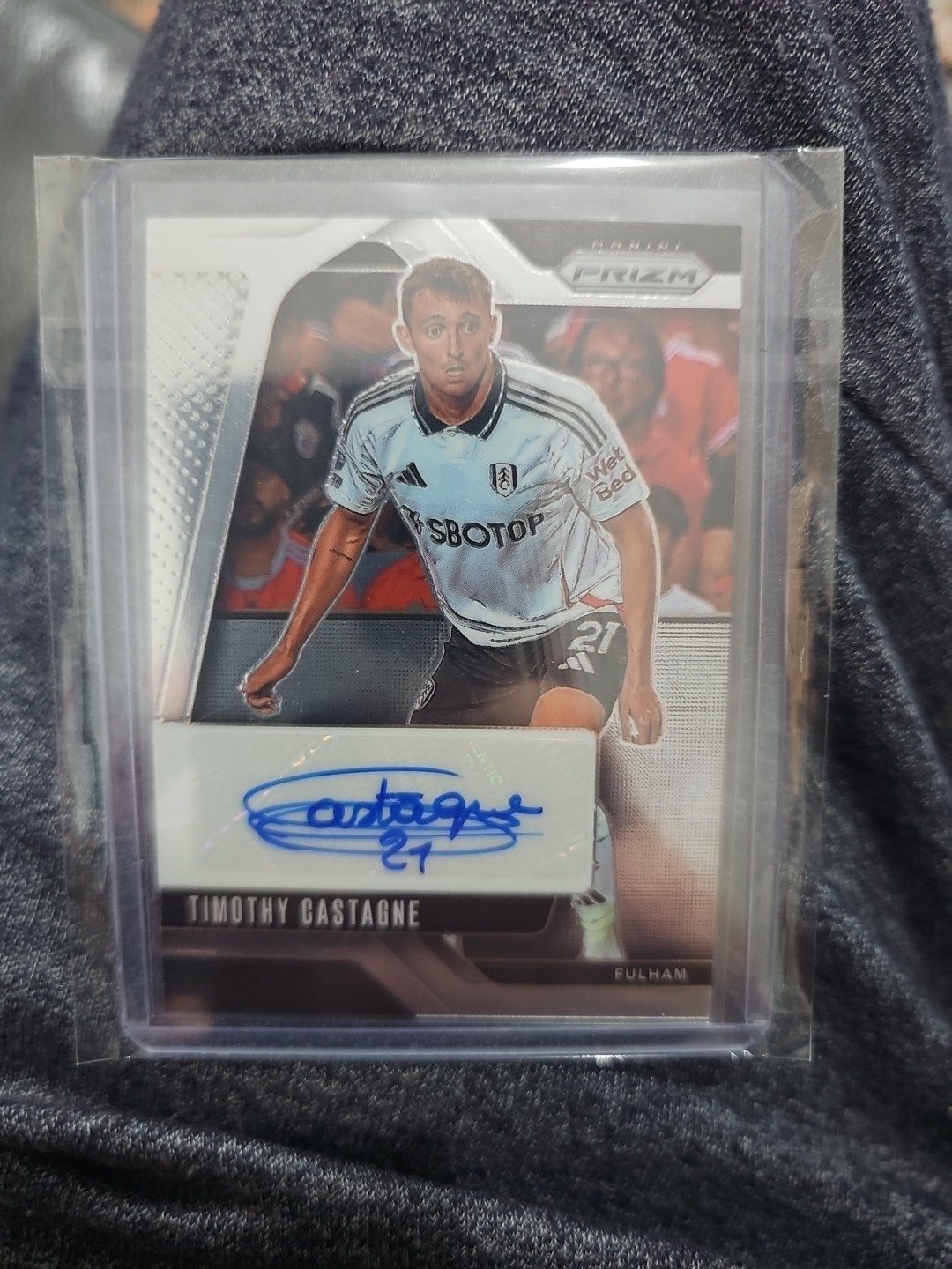 PANINI PRIZM PREMIER LEAGUE 2024/25 TIMOTHY CASTAGNE FULHAM AUTO . for sale on Ebay