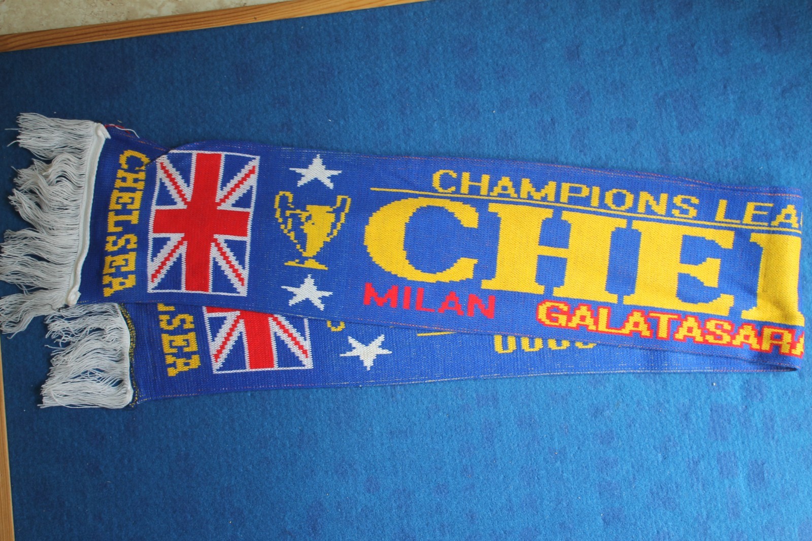 (943) CHELSEA FOOTBALL CLUB  CHAMPIONS LEAGUE SEASON 1999- 2000  SCARF for sale on Ebay