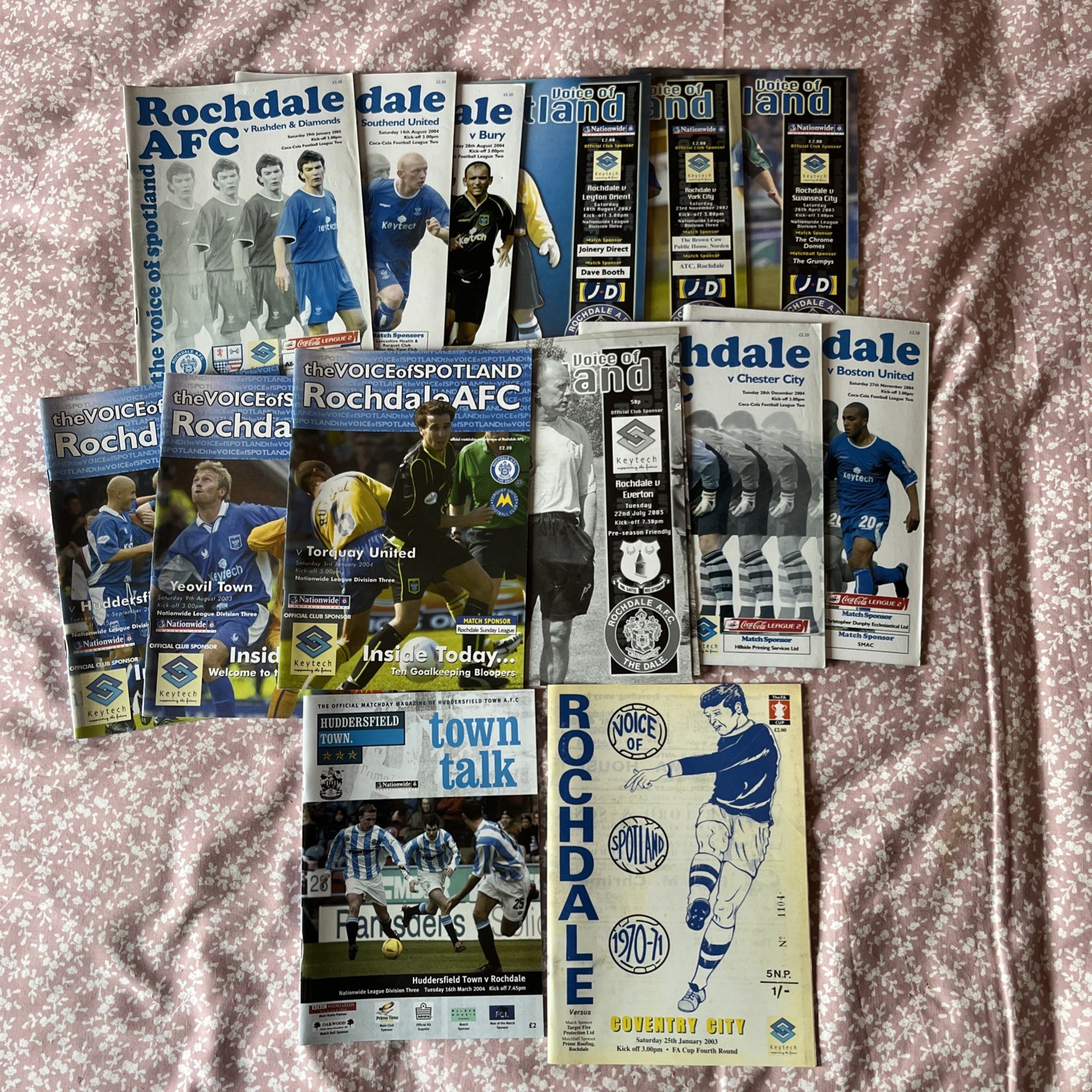 Collection Of 15 Rochdale Programmes 2003-2005 for sale on Ebay