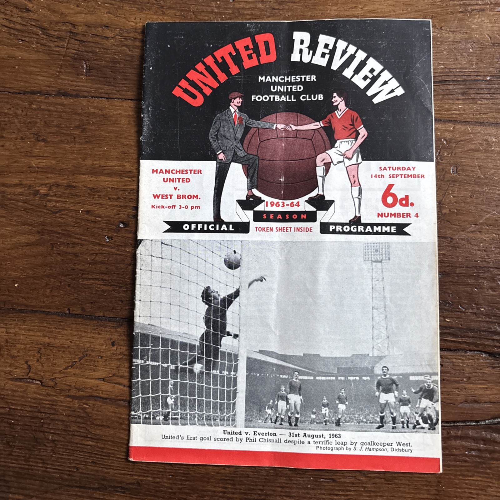 Rare George Best Debut Manchester Utd v West Bromwich Albion 1963-64 Div 1 for sale on Ebay
