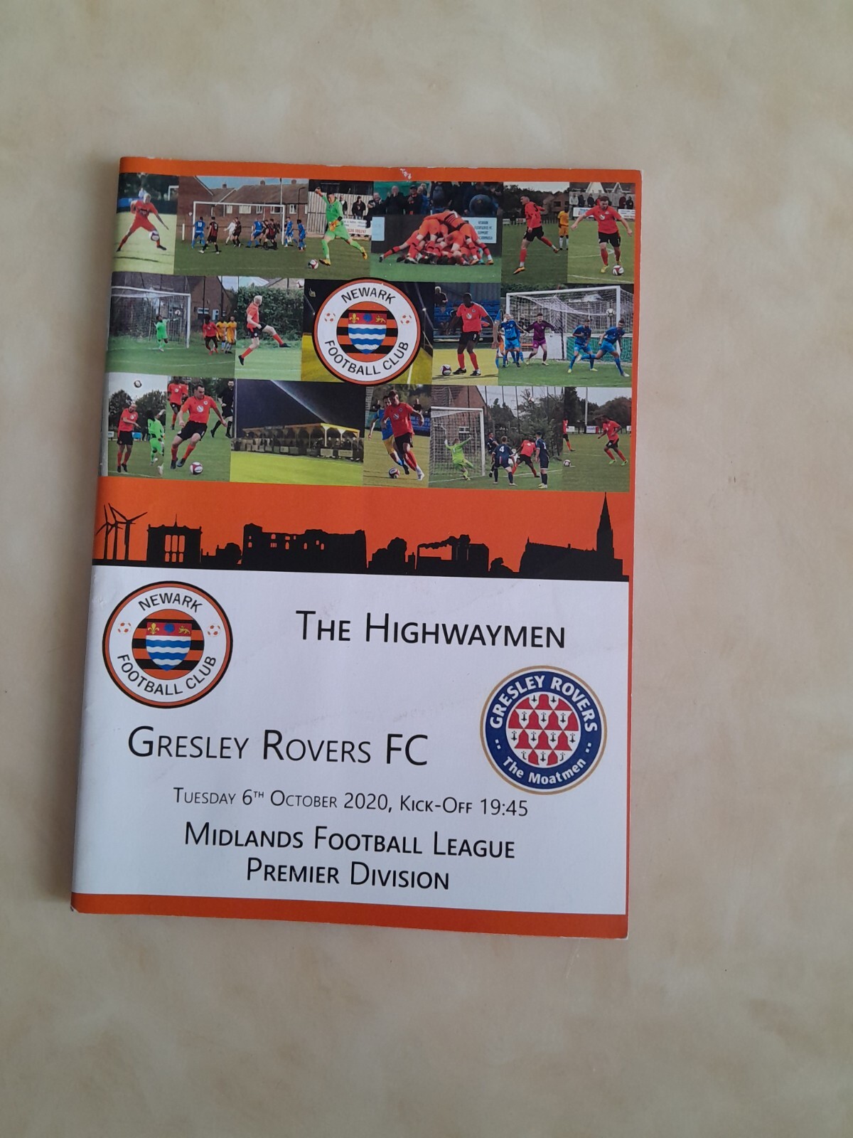 NEWARK FC V GRESLEY ROVERS ( TUESDAY 6TH OCTOBER 2020 ) for sale on Ebay