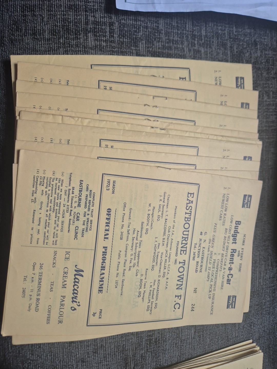 Eastbourne Town Fc 1970s Programmes for sale on Ebay