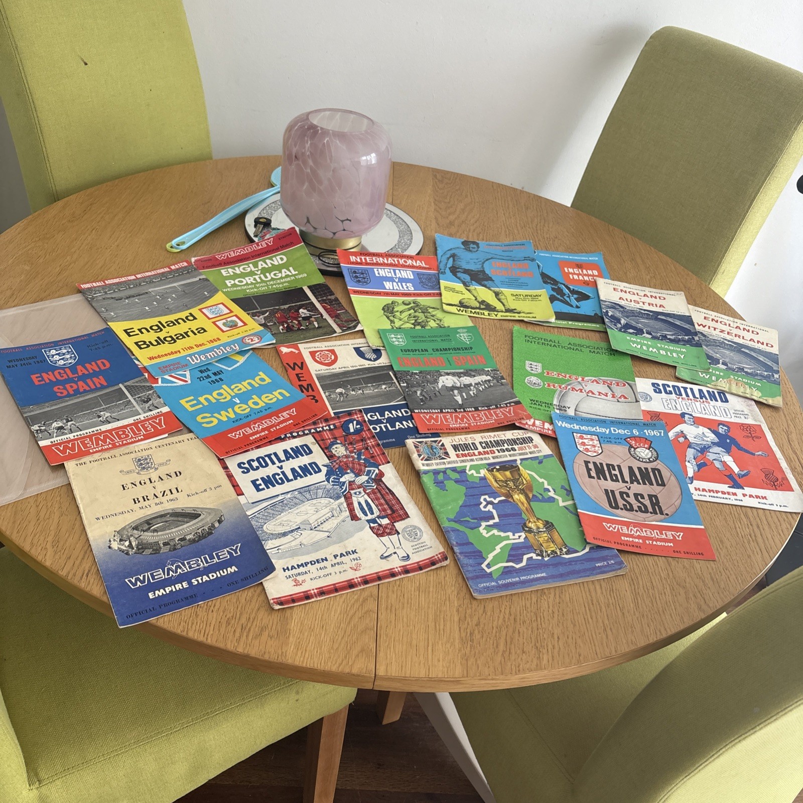 Vintage Football Programmes Bundle Job lot 1960s & 1970s. 1966 world champions for sale on Ebay