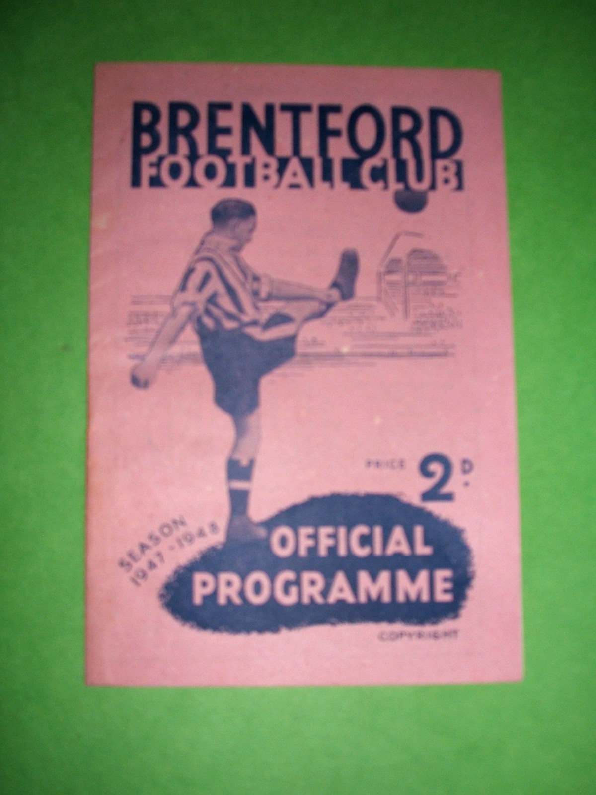 BRENTFORD V BRADFORD PARK AVENUE 11-10-1947 for sale on Ebay