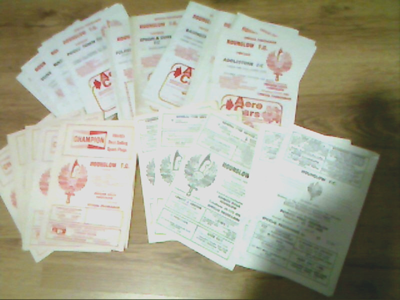 33 HOUNSLOW HOME FOOTBALL PROGRAMMES 1972/3 TO 79/80 GOOD/FAIR CONDITION.ALL DIF for sale on Ebay