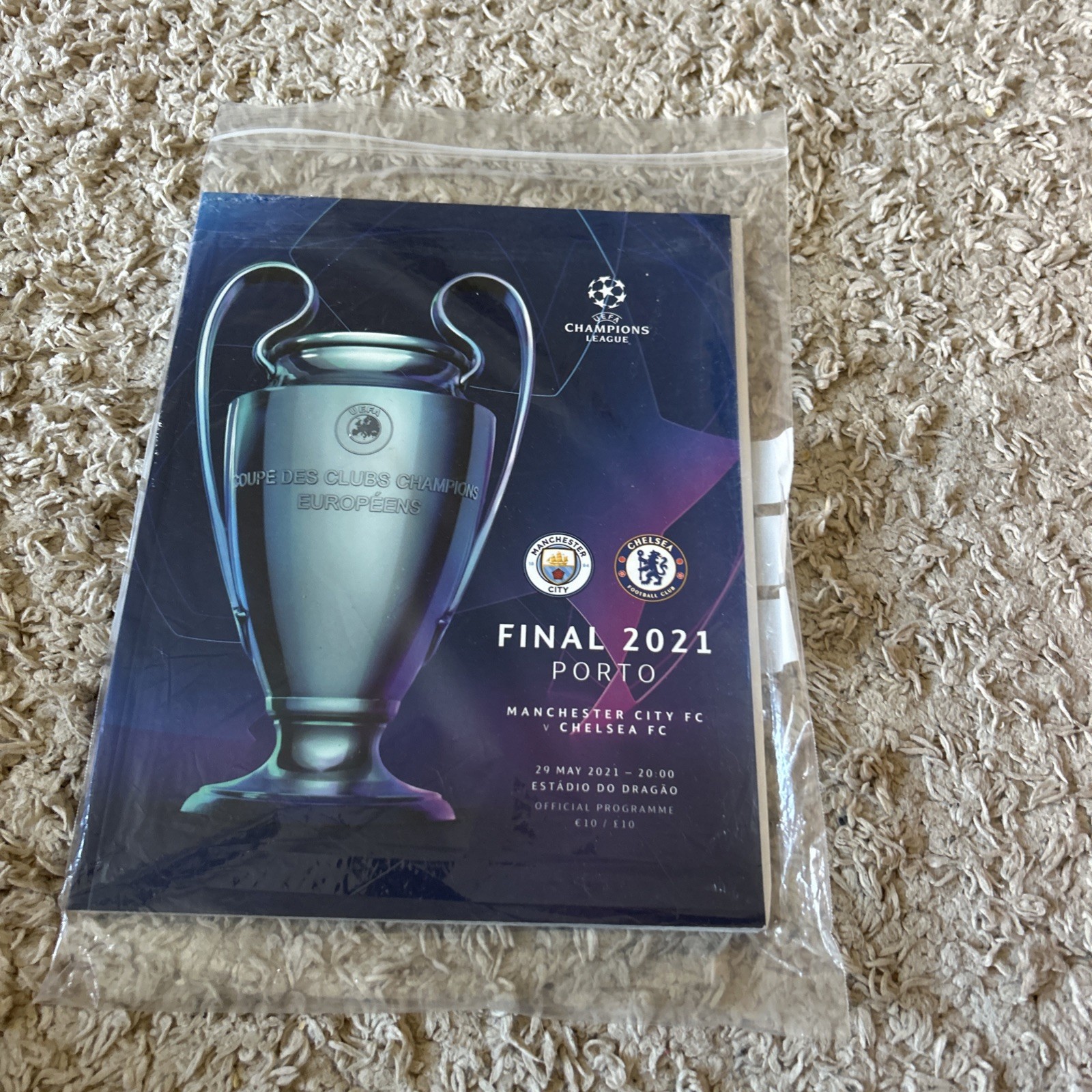2021 CHAMPIONS LEAGUE FINAL - MANCHESTER CITY v CHELSEA PROGRAMME  for sale on Ebay