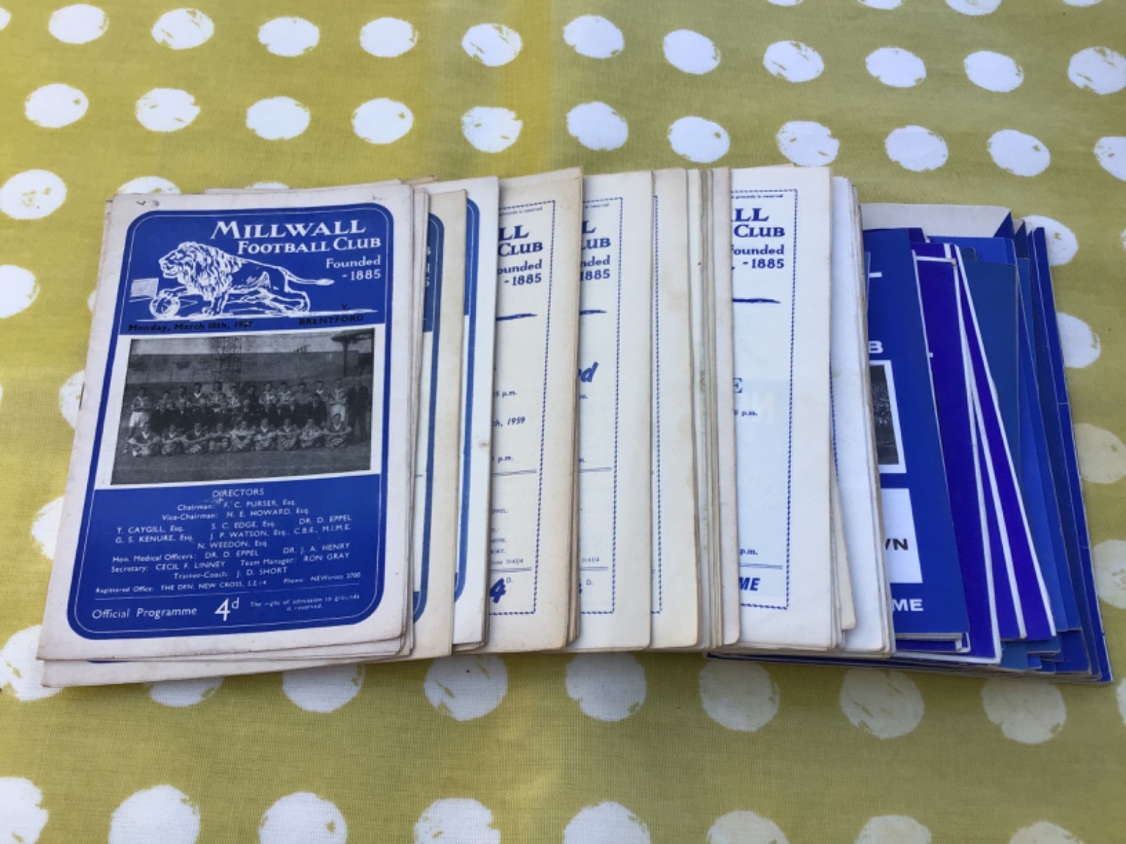 Millwall Football Programmes 1950s / 1960s Collection / Bulk Lot x 74 for sale on Ebay