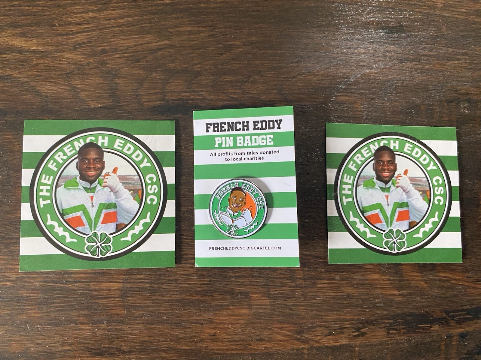 Original Hoidy - French Eddy Pin Badge - RARE - Celtic FC for sale on Ebay
