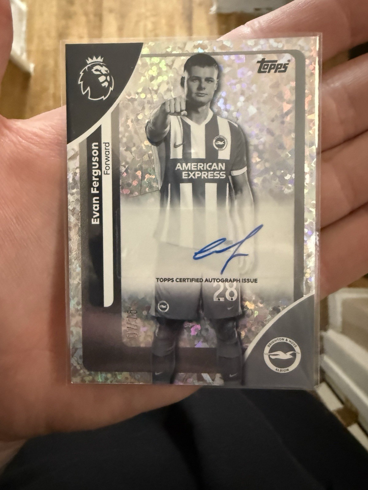 Topps Premier League 2026 Evan Ferguson Autograph Auto Brighton Parallel 07/75 for sale on Ebay