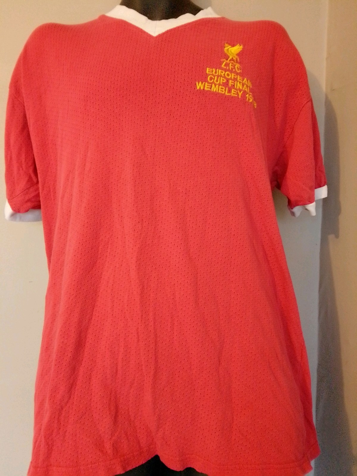 Authentic Retro Liverpool FC Shirt European Cup Final 1978 Adult XL In Good Cond for sale on Ebay