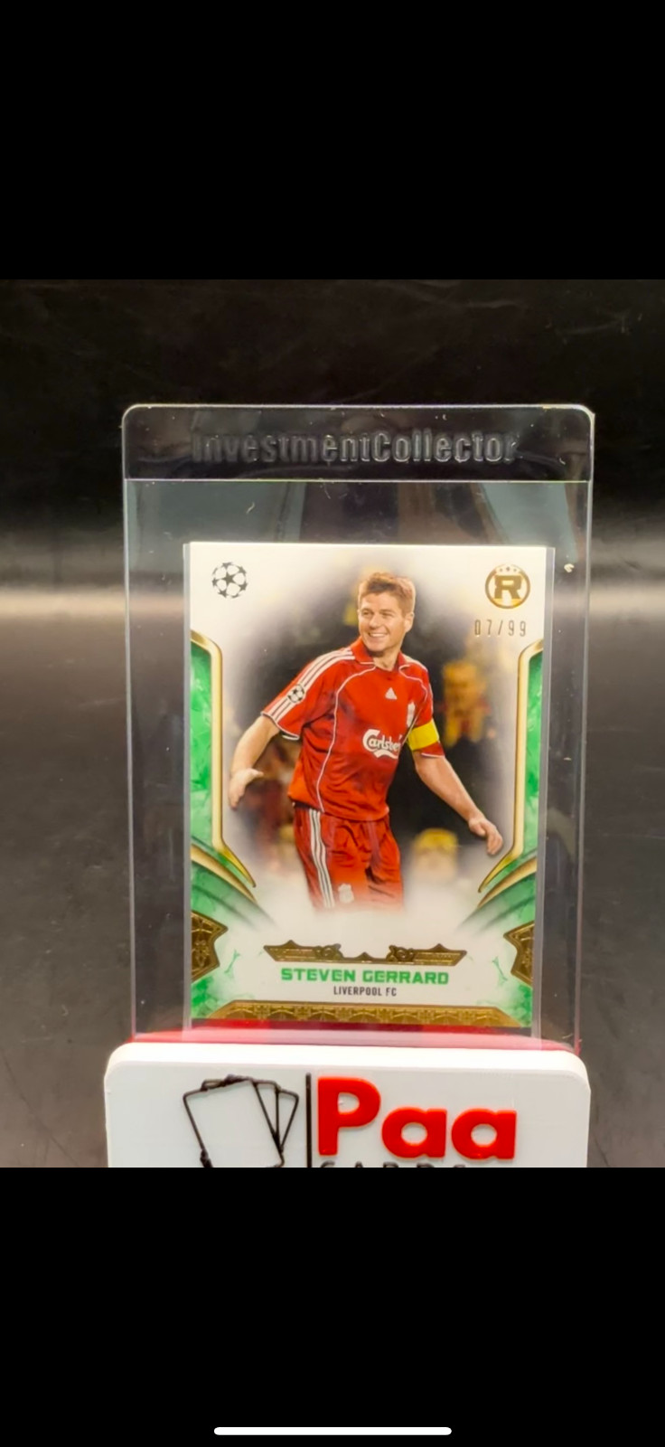 Topps - Reverence - Liverpool FC - Steven Gerrard /99 - Legend - for sale on Ebay