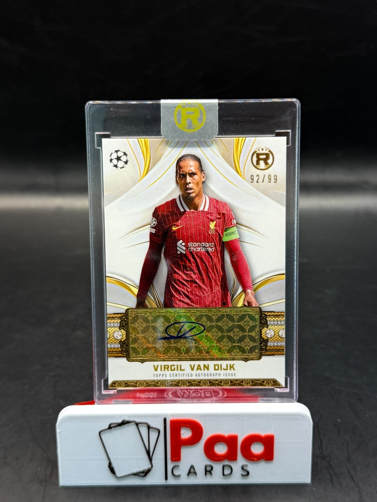 Topps - Reverence - Auto - Liverpool FC - Virgil Van Dijk /99 - for sale on Ebay