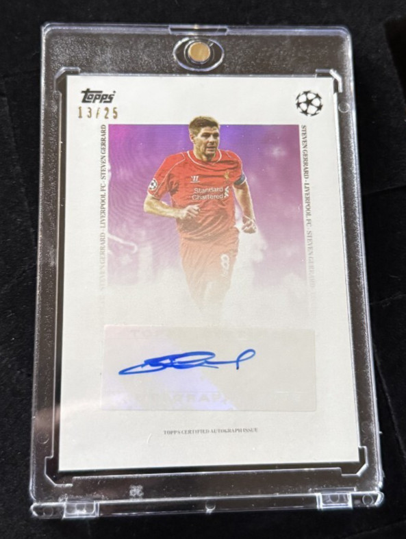 Topps Simplicidad 2024/25 Card Card - Steven Gerrard Auto /25 Liverpool FC for sale on Ebay