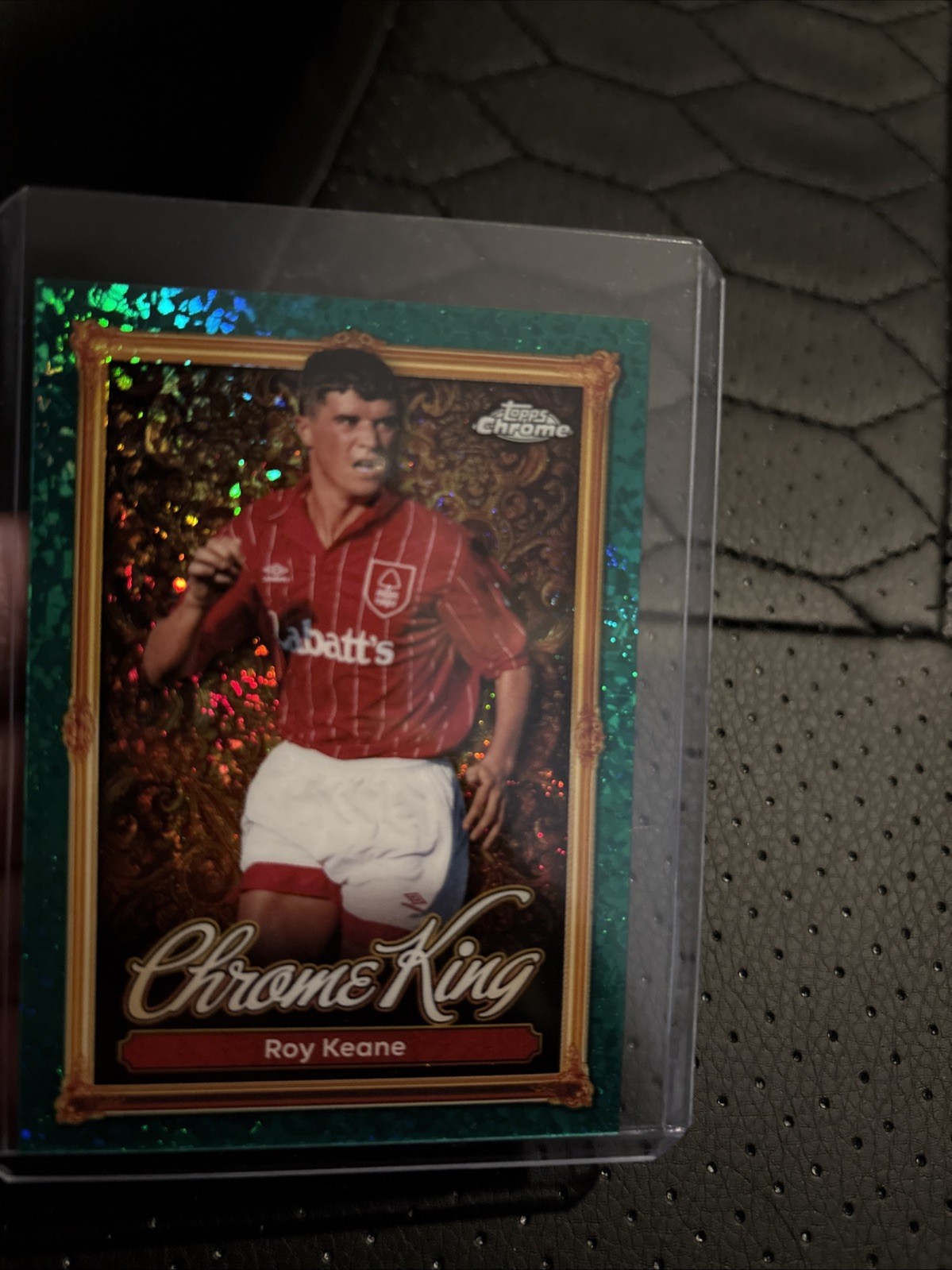 Roy Keane Emerald Parallel Chrome King Topps Premier League 2026 Forest SSP CK17 for sale on Ebay