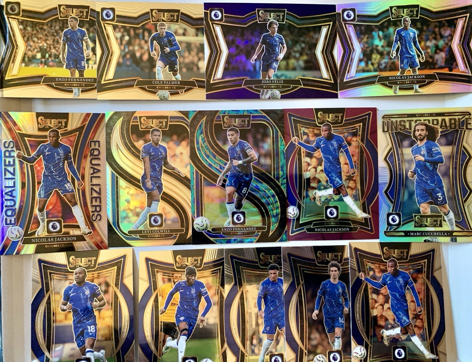 PANINI SELECT EPL 2024/25 Chelsea Bundle Inc Enzo Fernandez Peacock for sale on Ebay