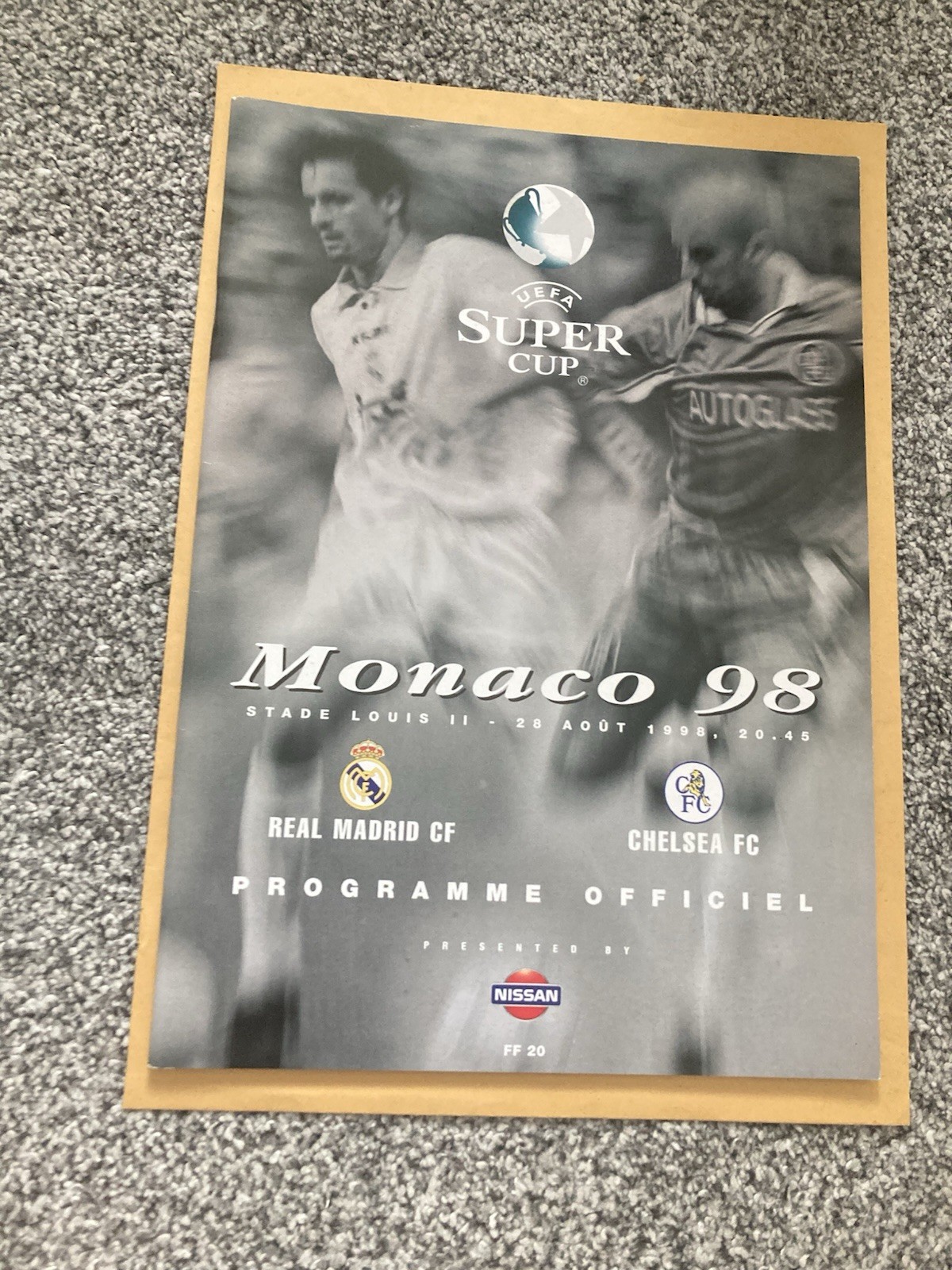 R. Madrid v Chelsea Super Cup 1998 Programme. for sale on Ebay