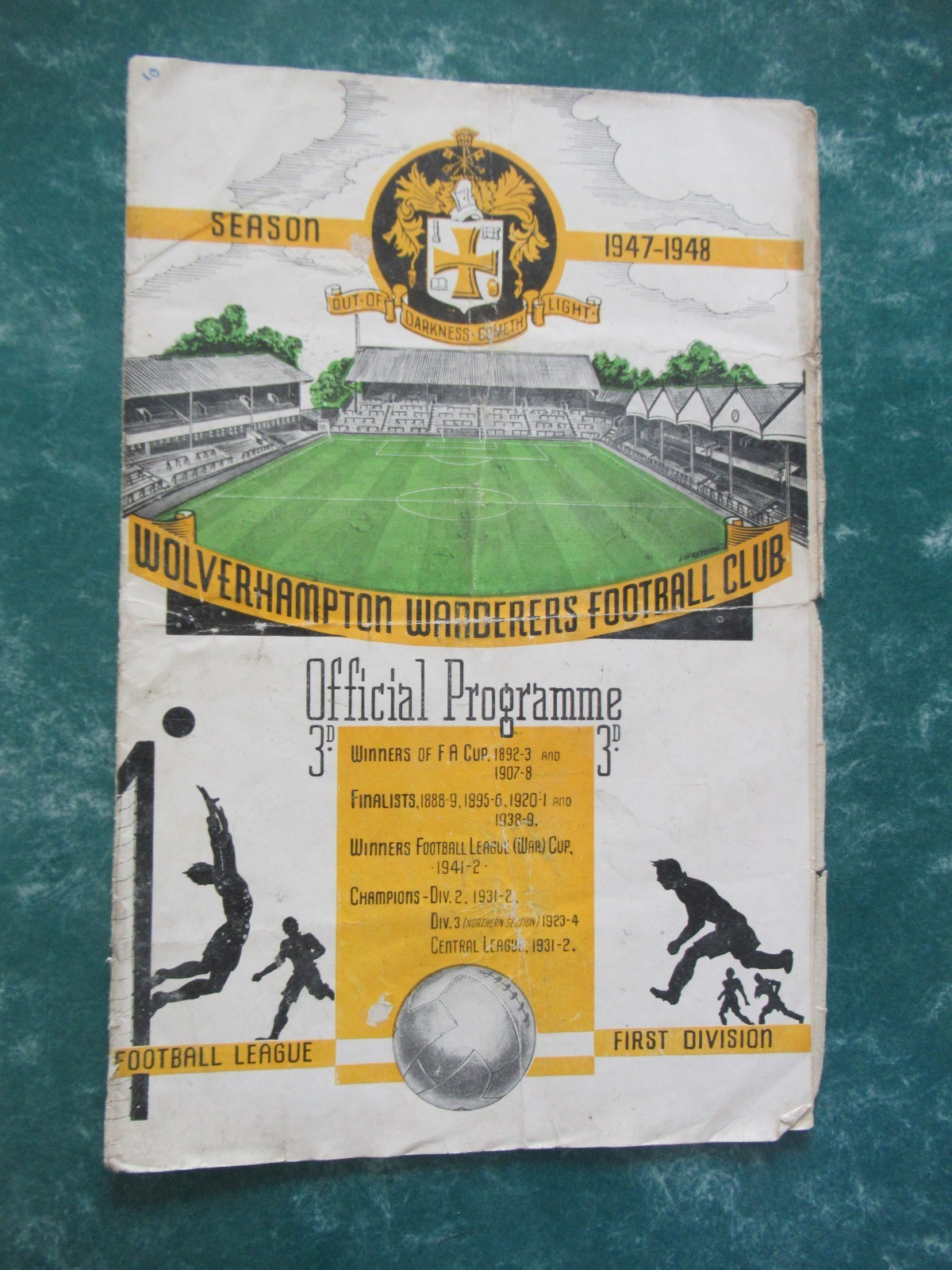 Wolverhampton Wanderers v Chelsea 27th Sept 1947 Division 1 for sale on Ebay