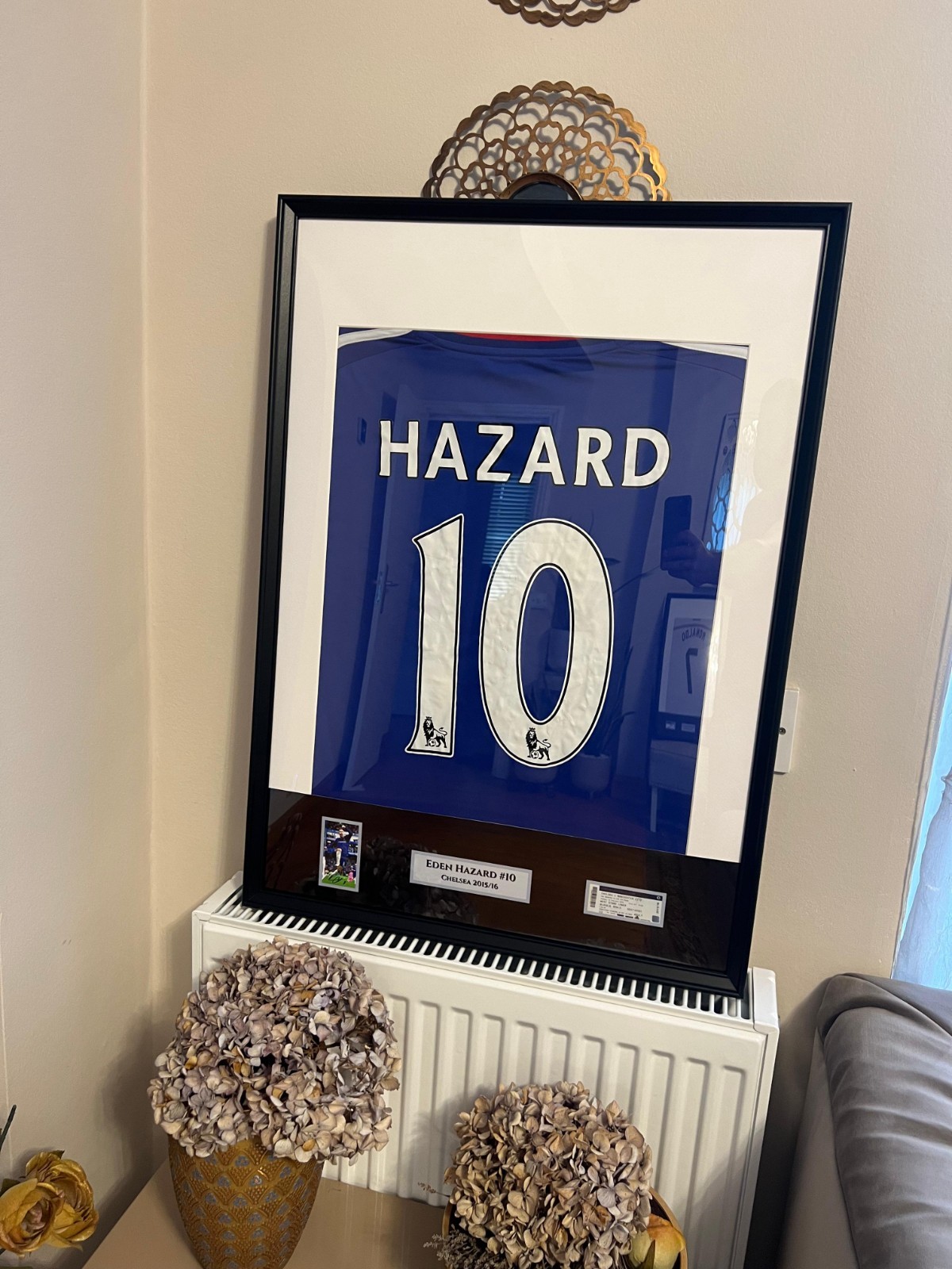 Eden Hazard Chelsea Framed Shirt for sale on Ebay