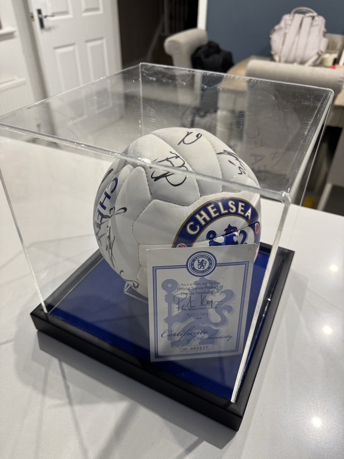 Chelsea FC football Signed 05/06 Squad Complete with Certificate Of Authenticity for sale on Ebay