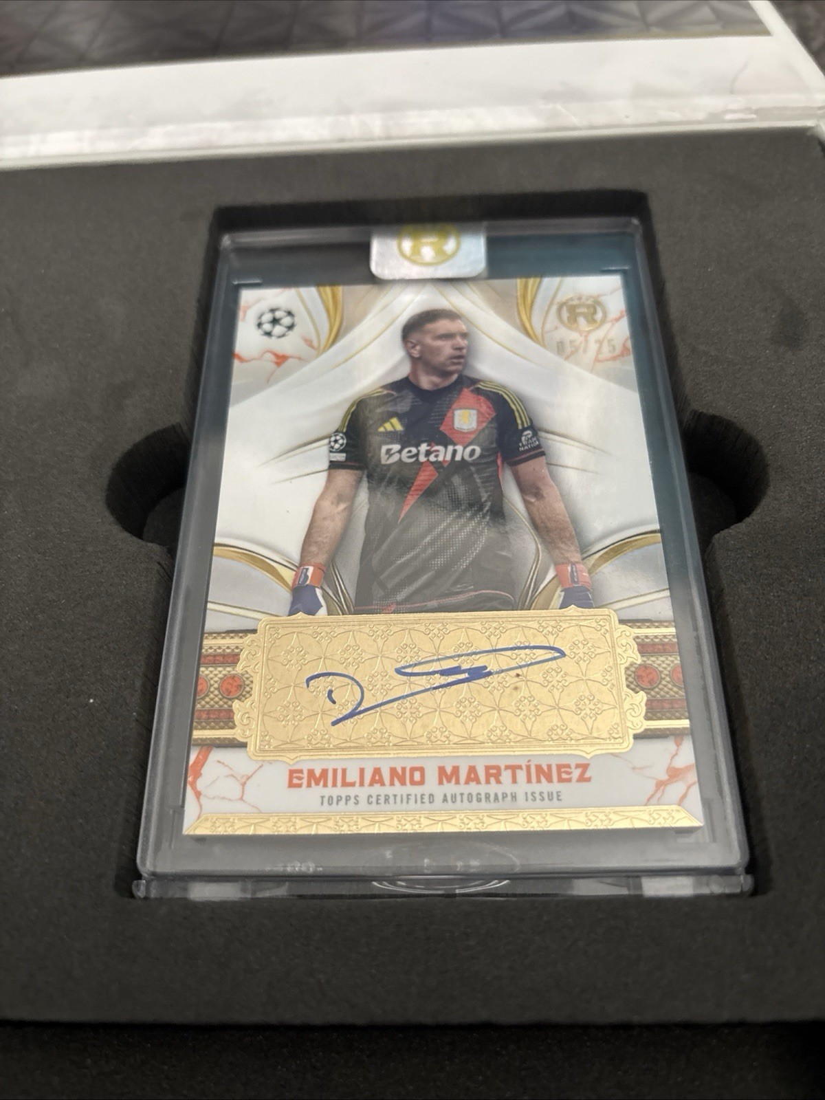 Emiliano Martinez 2024-25 Topps Reverence Auto 05/25 Aston Villa GK *RARE* for sale on Ebay