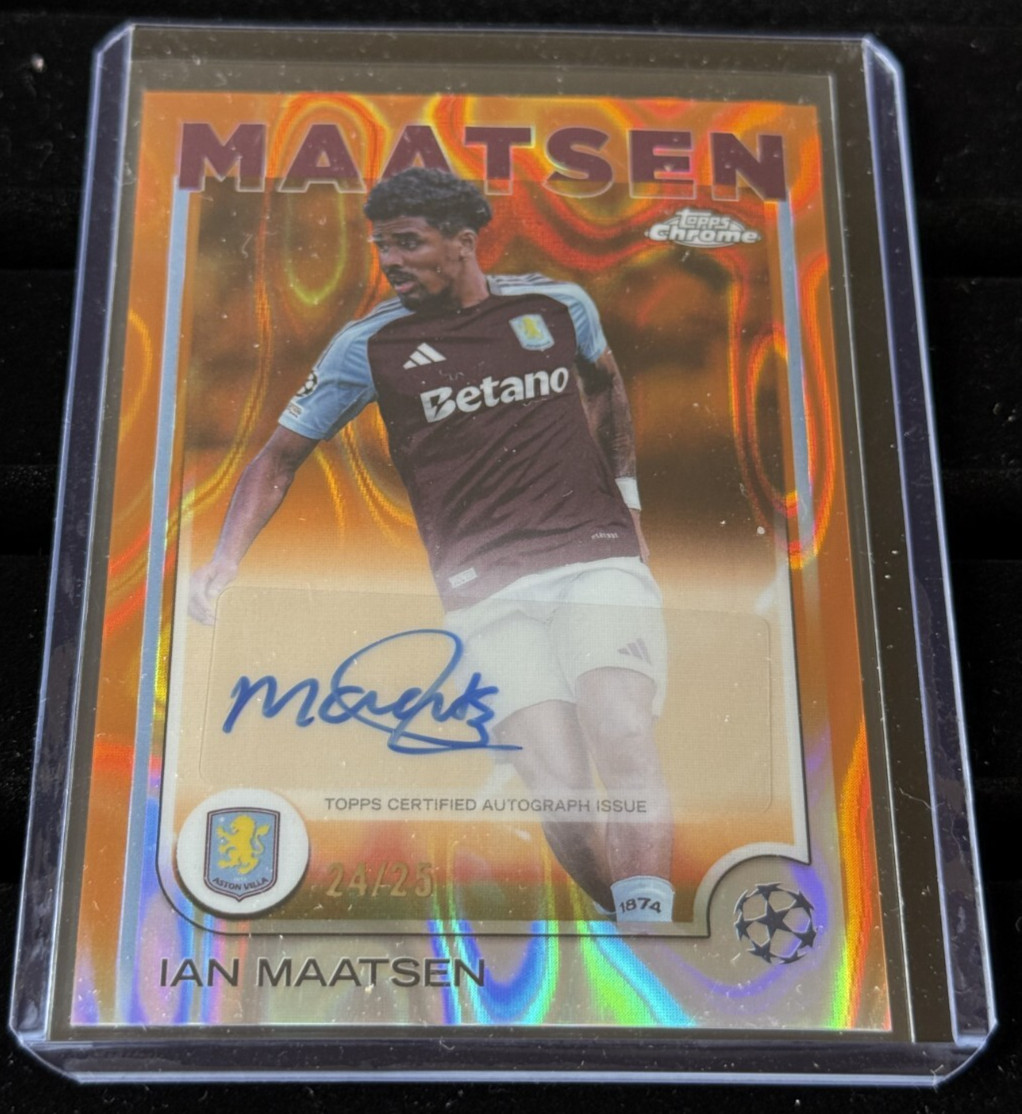 2024/25 Topps UCC Chrome® UEFA Club Comp Ian Maatsen Auto /25 Aston Villa for sale on Ebay