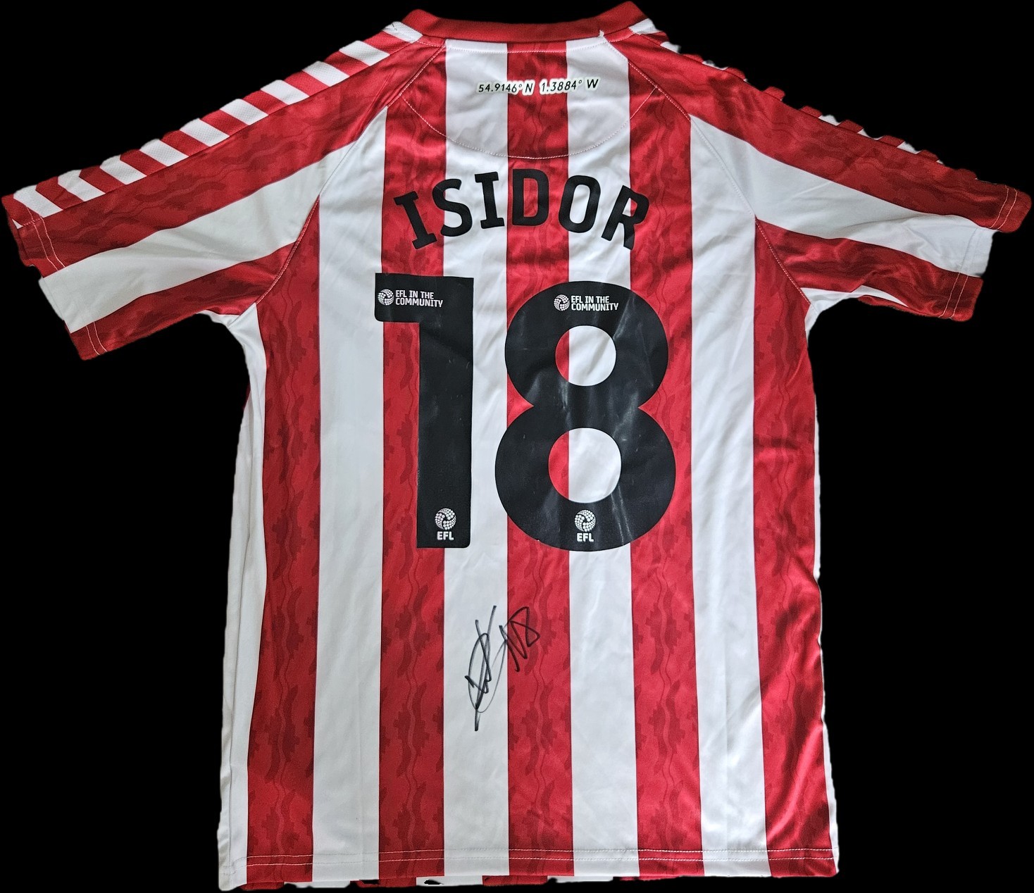 Wilson Isidor Hand Signed Sunderland 24/25 Home Shirt Autograph WITH COA & PROOF for sale on Ebay