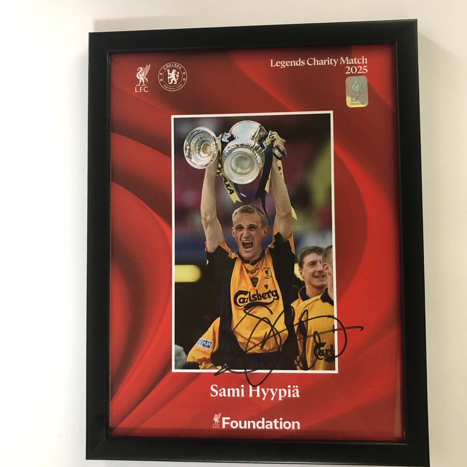 Sami Hyypiä Legends Signed Card for sale on Ebay